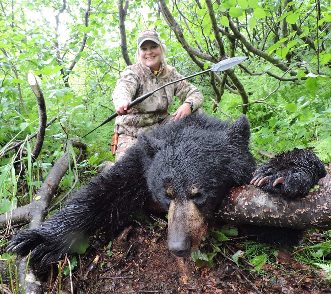 black bear spear hunting