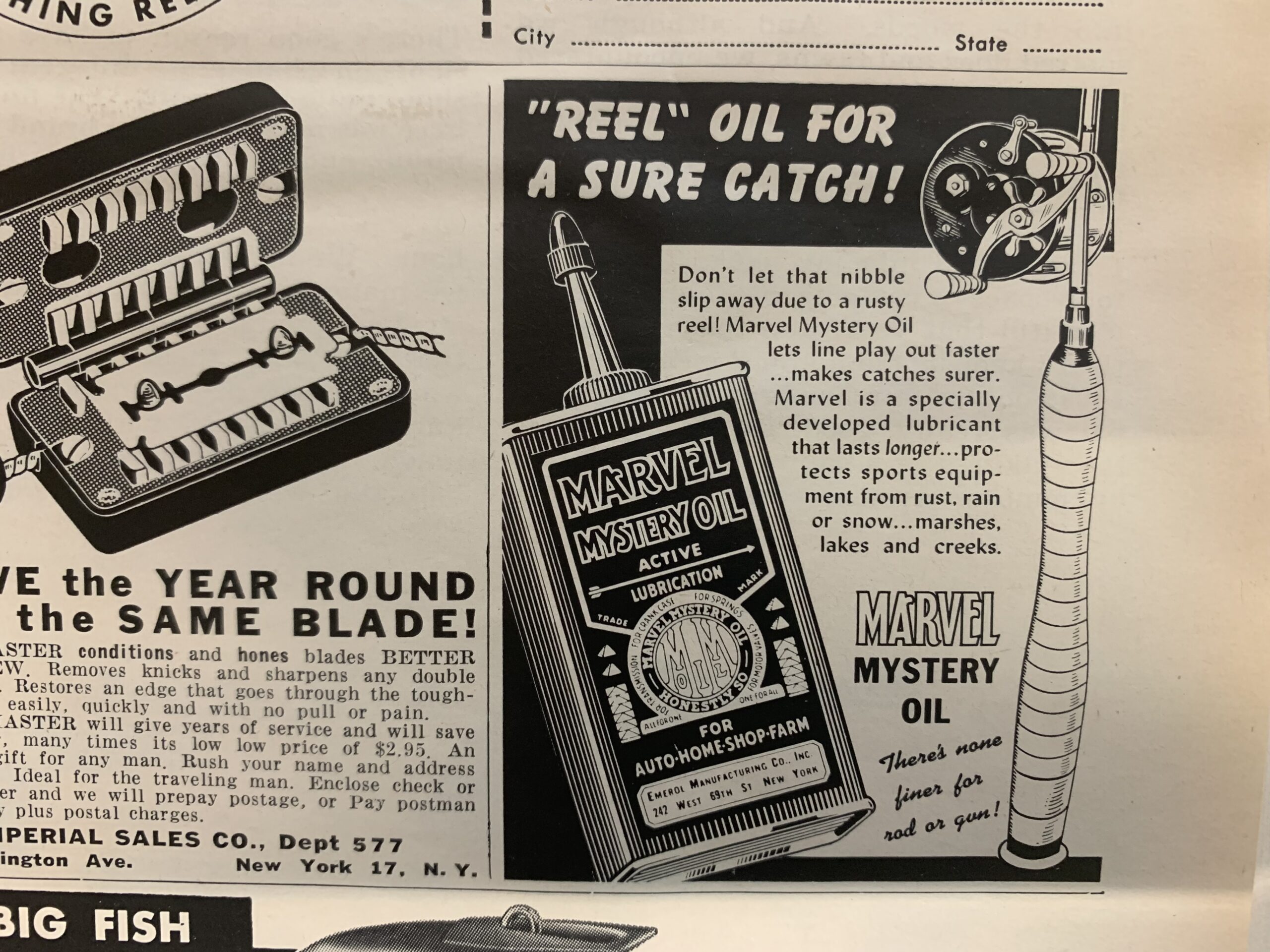 1952 Ad for Marvel Mystery Oil
