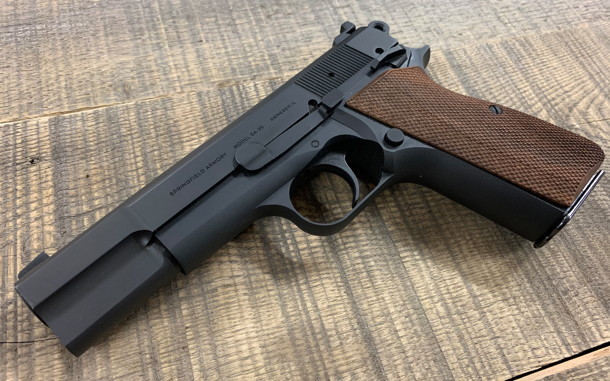 The Springfield SA-35 is the best modern high-power.