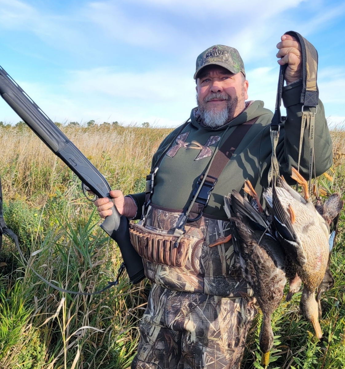 private land hunter with teal