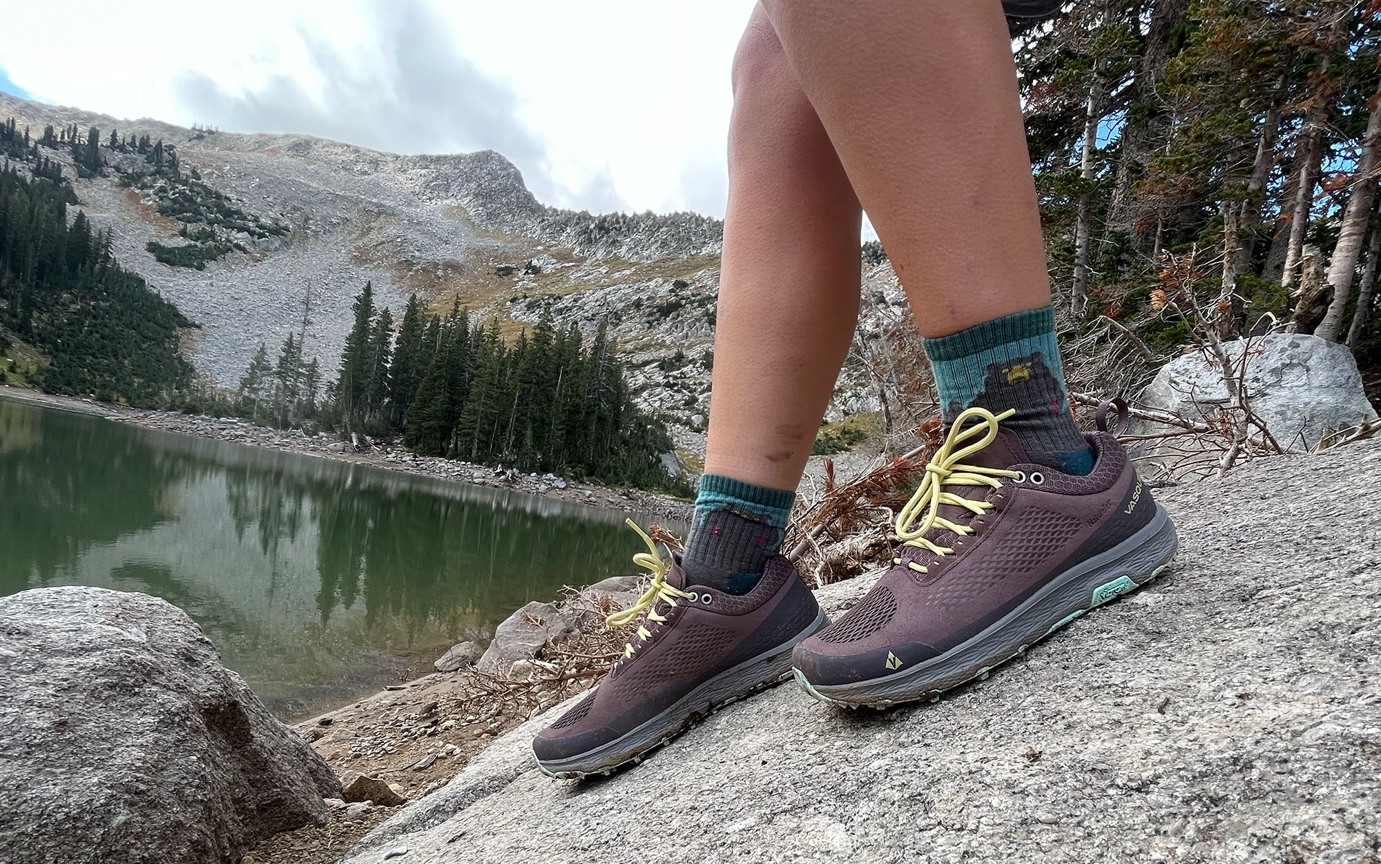 The Breeze hiking shoes grip onto steep inclines without a problem.