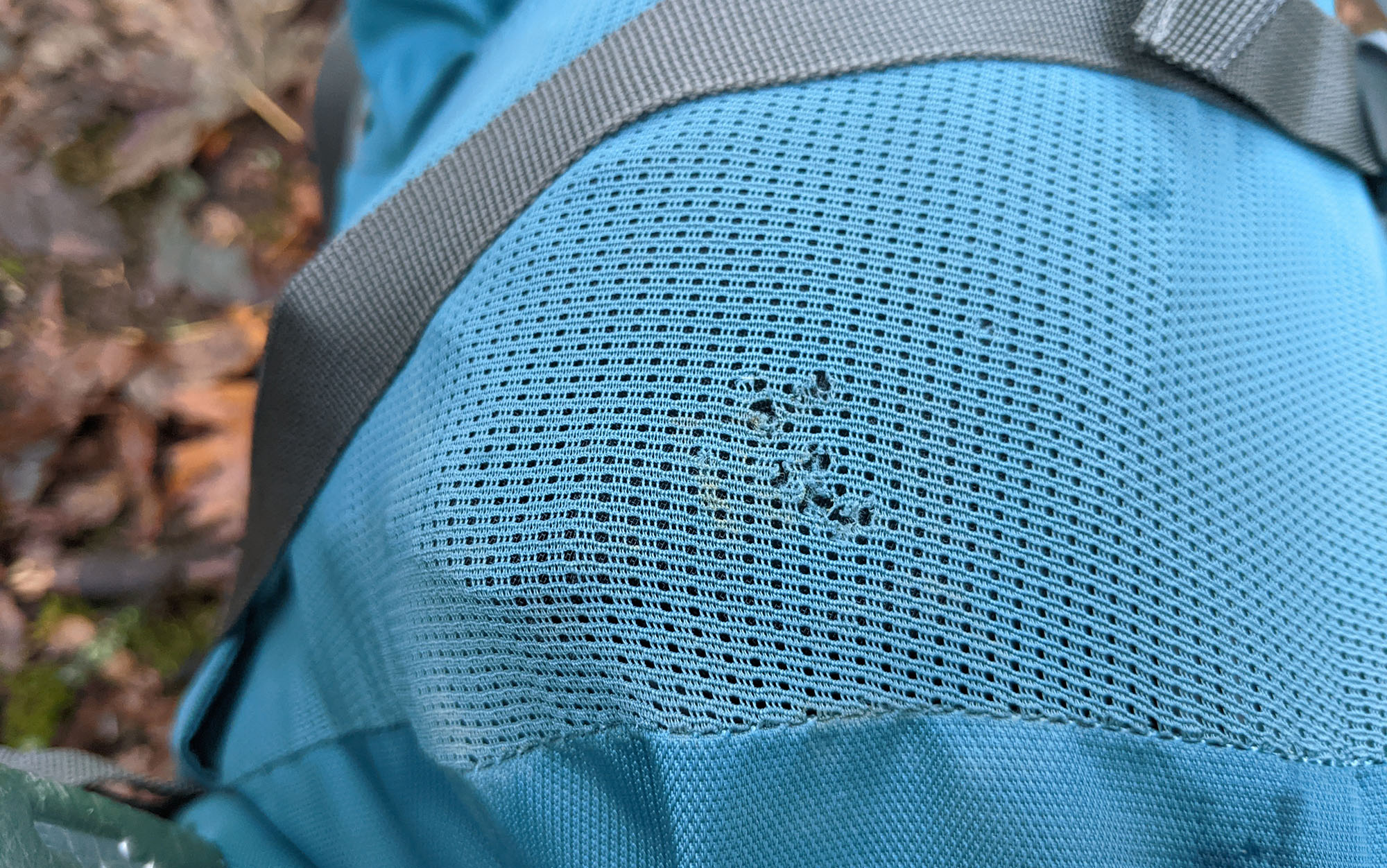 There is wear on the Coyote's mesh pockets.