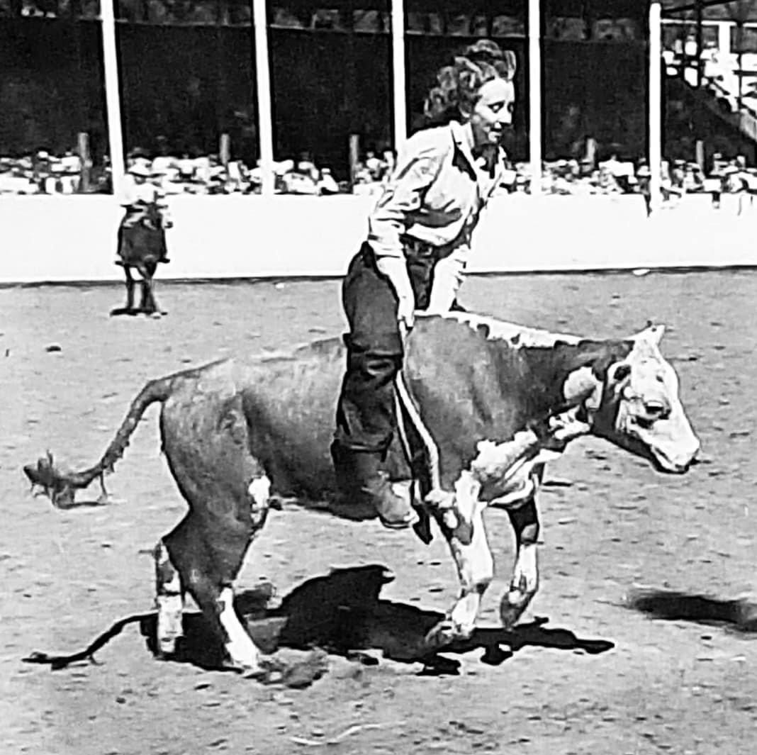 mildred bryant rides a bull