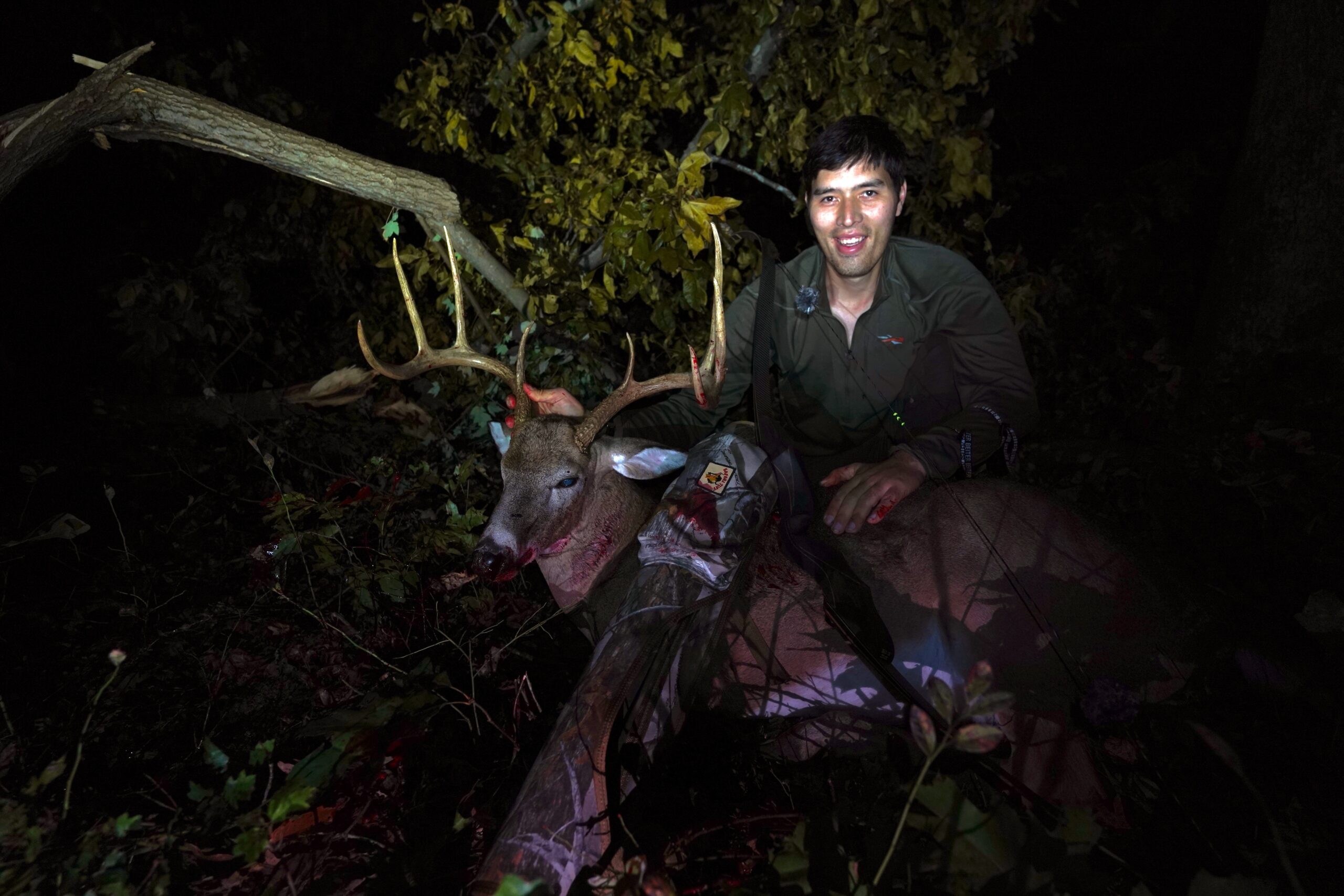 The author with a buck killed with a Magnus Black Hornet