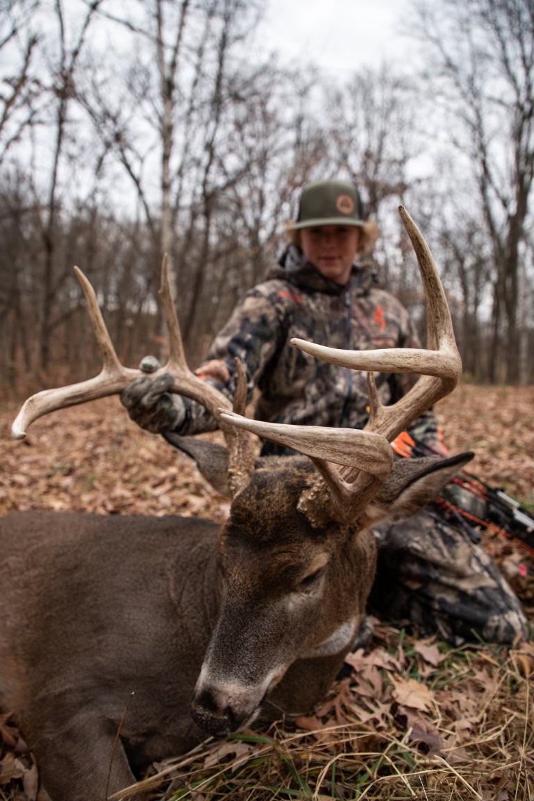 Carson Reeve's buck has three beams on the left antler alone.