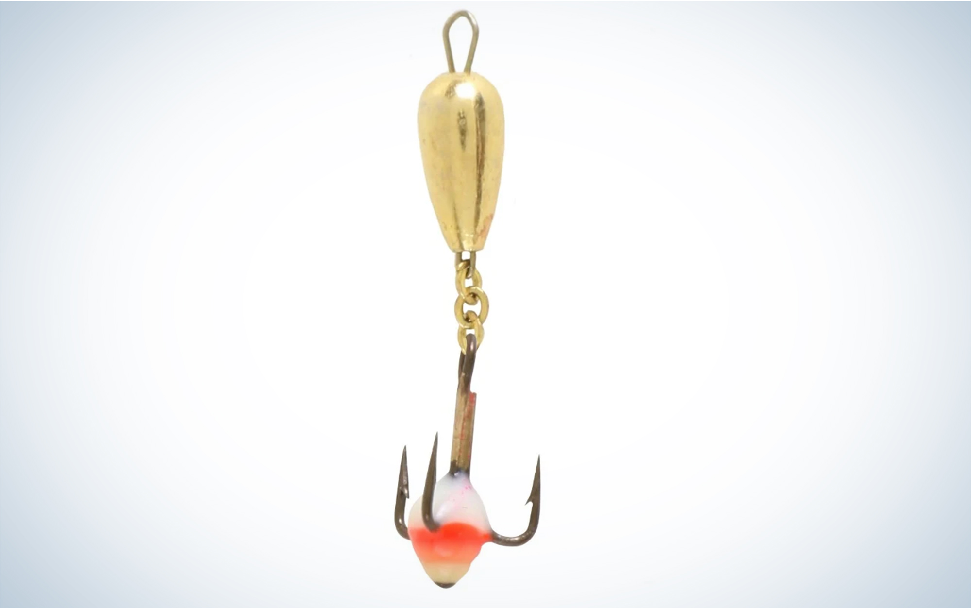 The CLAM Dropper Spoon is one of the best ice fishing lures for perch.