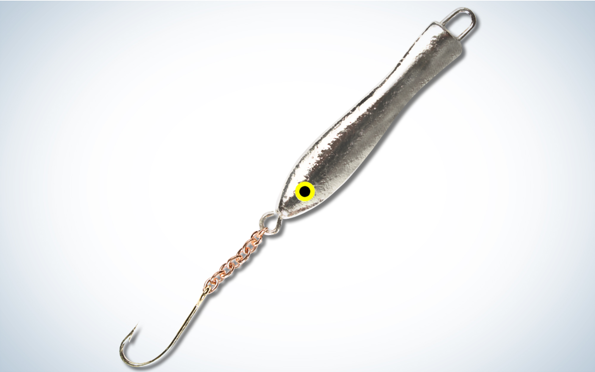 Shuck's Lures jigger minnow is one of the best ice fishing lures for perch.