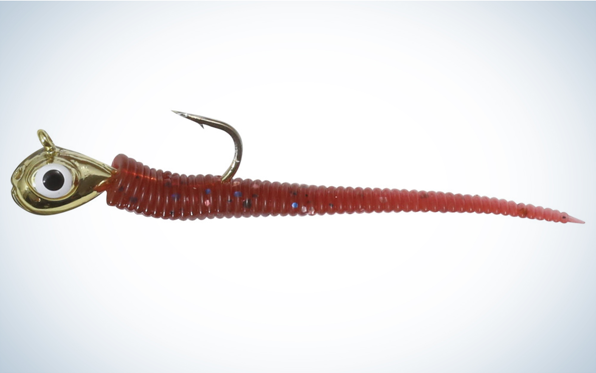 Northland Fishing Tackle Rigged Tungsten Bloodworm is one of the best ice fishing lures for perch.
