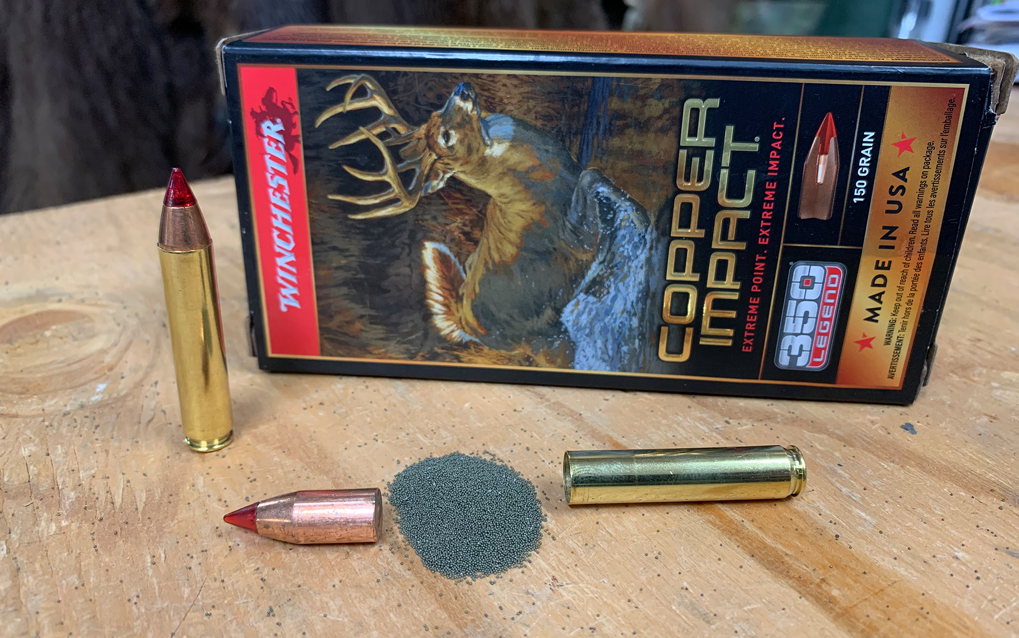 Winchester Copper Impact 150-grain Extreme Point is one of the best 350 legend ammunitions.