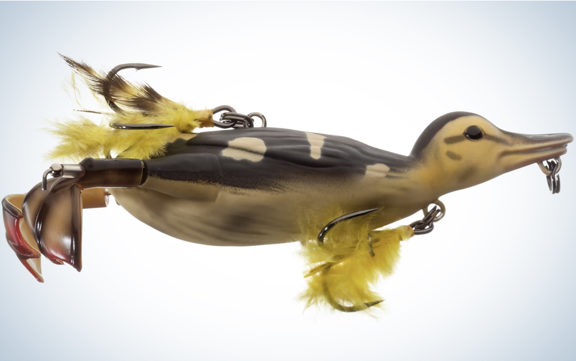 The Savage Gear 3D Suicide Duck is a topwater lure.