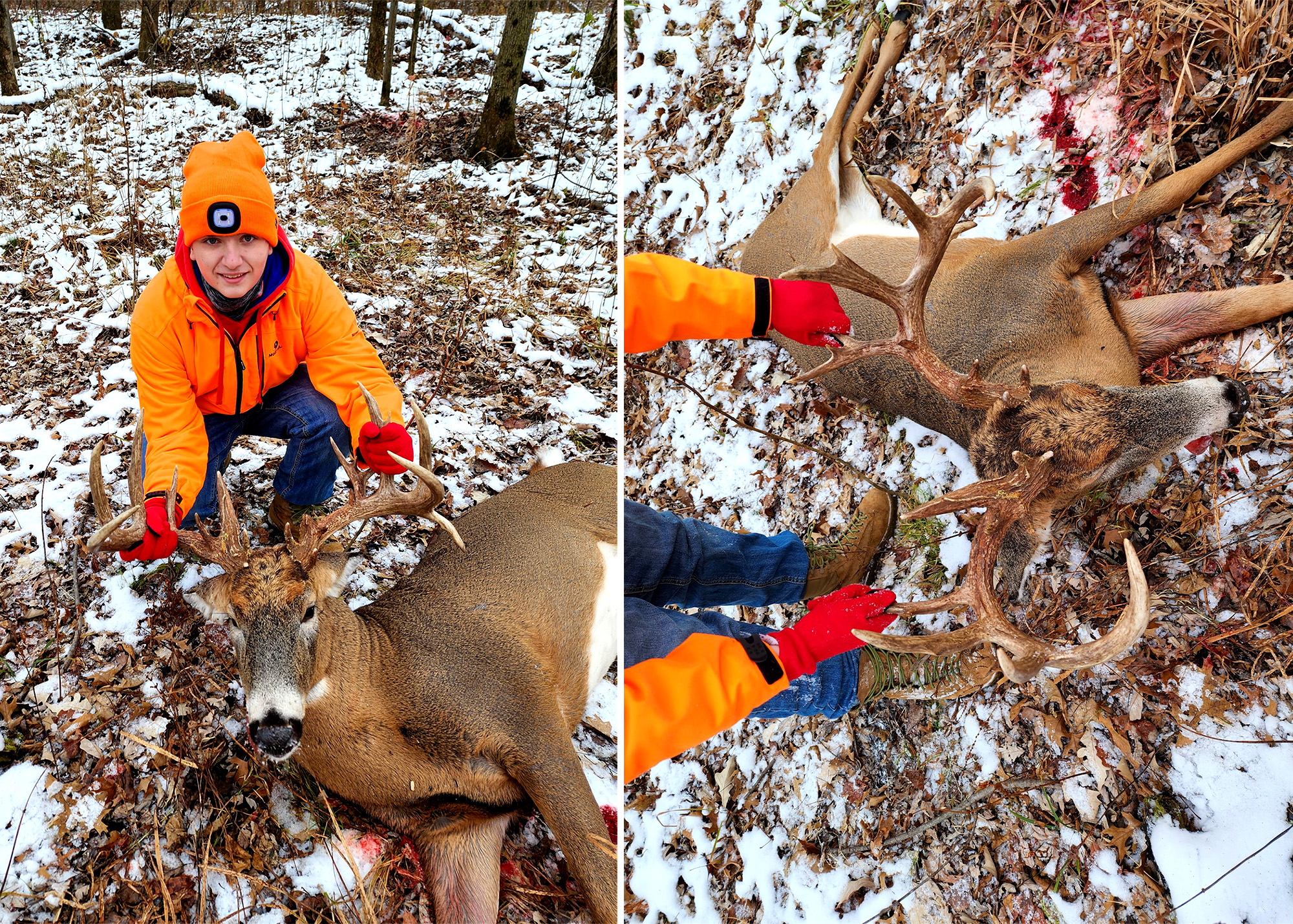 teenage hunter's first buck stolen