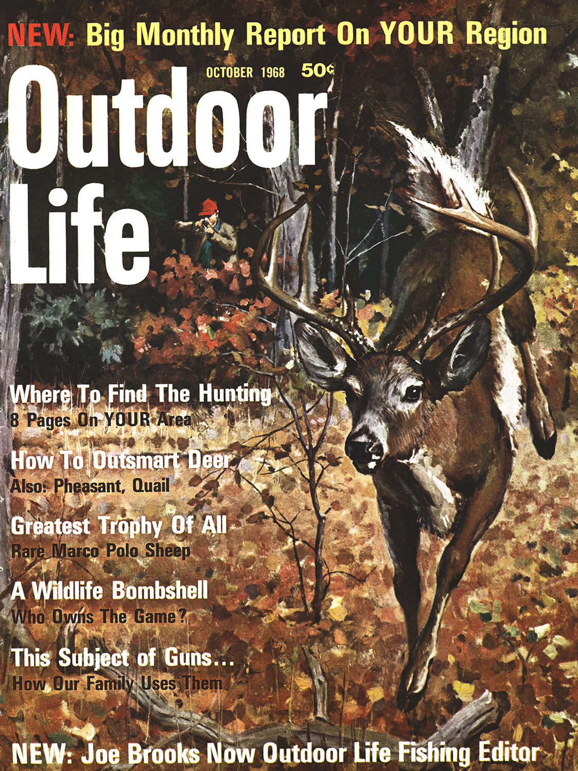 october 1968 cover of outdoor life magazine
