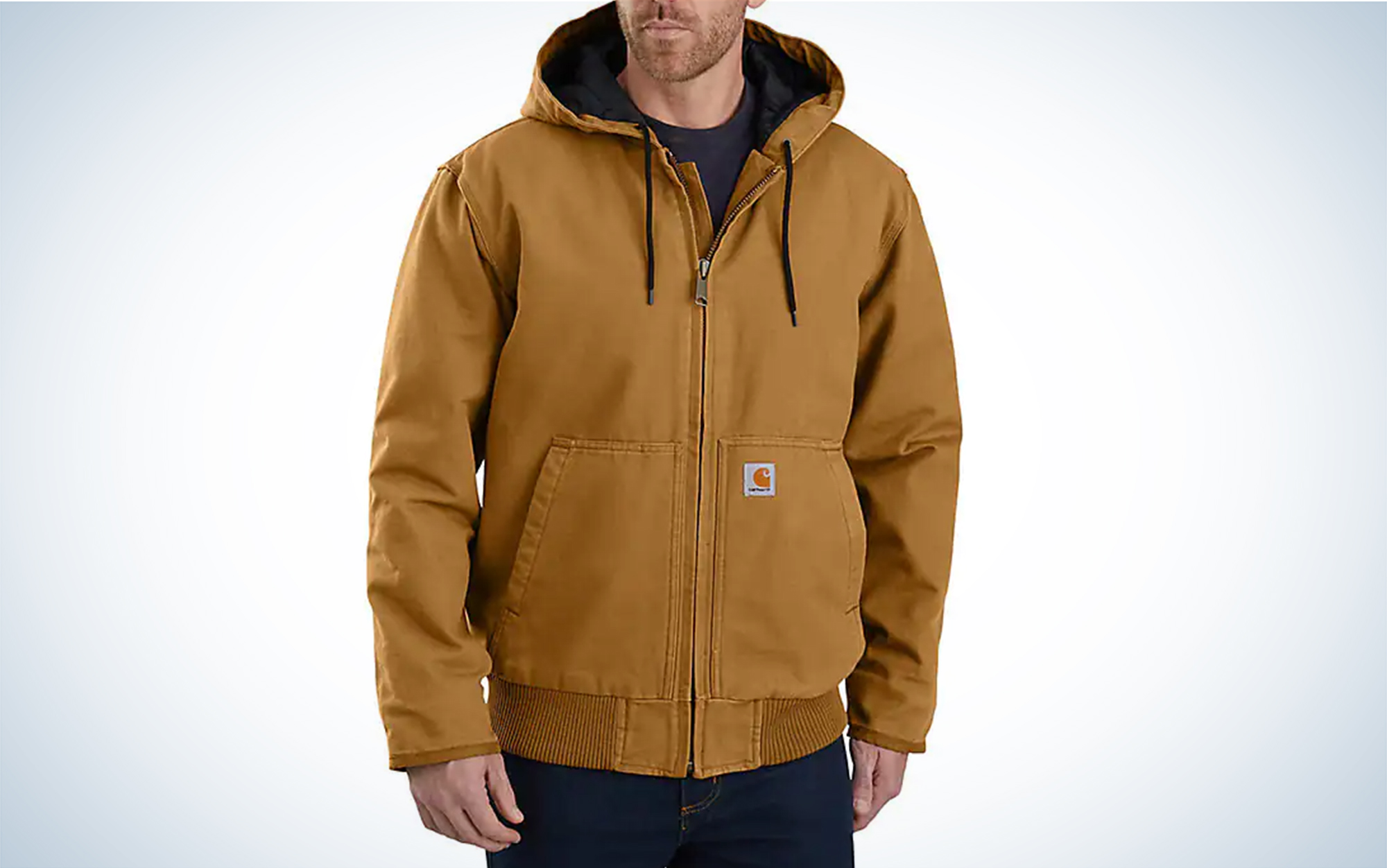 The Carhartt Insulated Active Jac is the best duck hunting jacket for field hunting.
