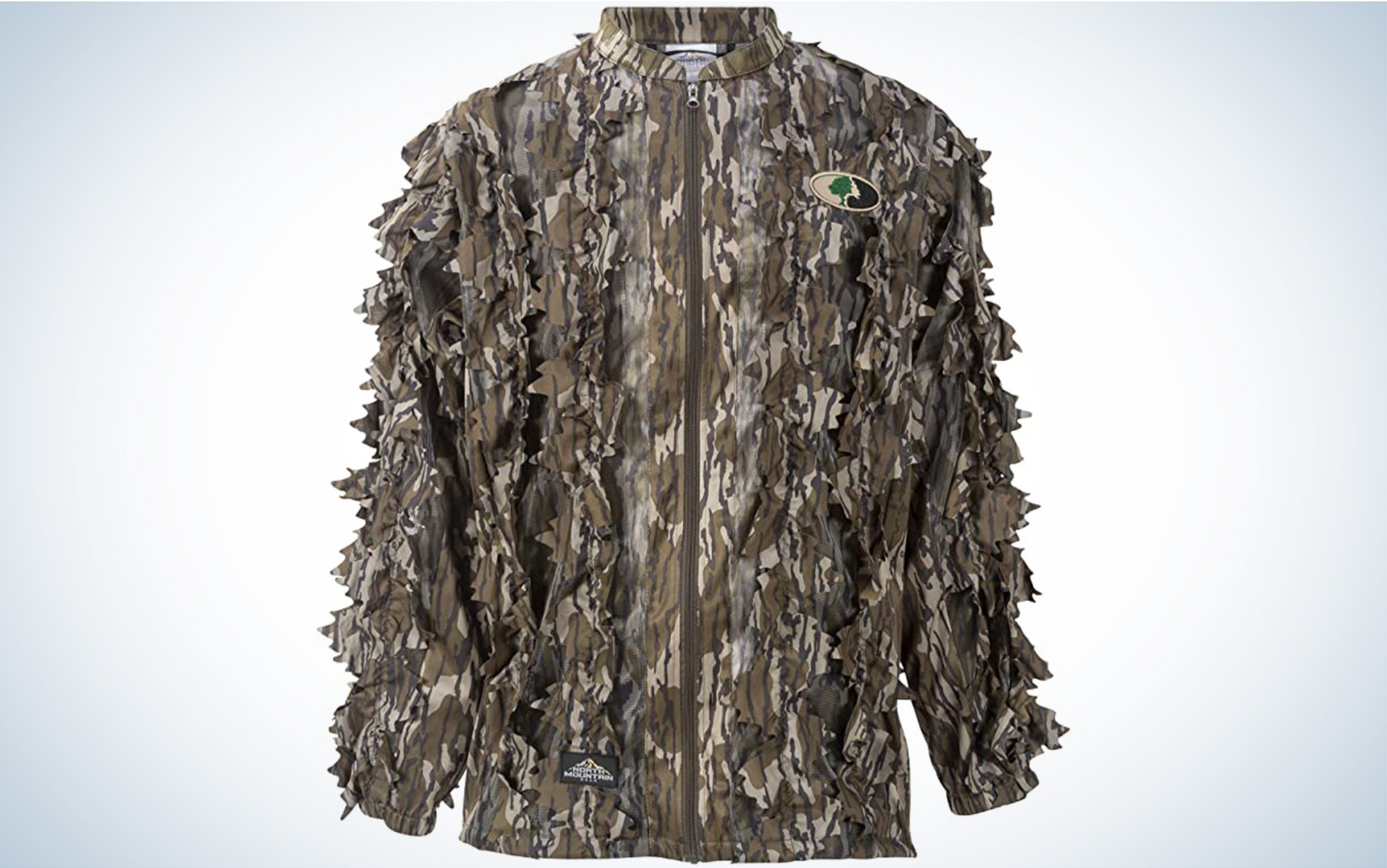 The North Mountain Gear Â¼ Zip Leafy Jacket is one of the best camo pieces for turkey hunting.