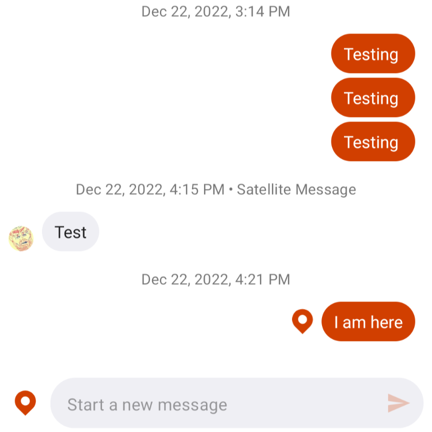 My initial test of Garmin inReach Messengerâs user interface was successful after I let my emergency contact know that the messages would be coming from an unknown number.