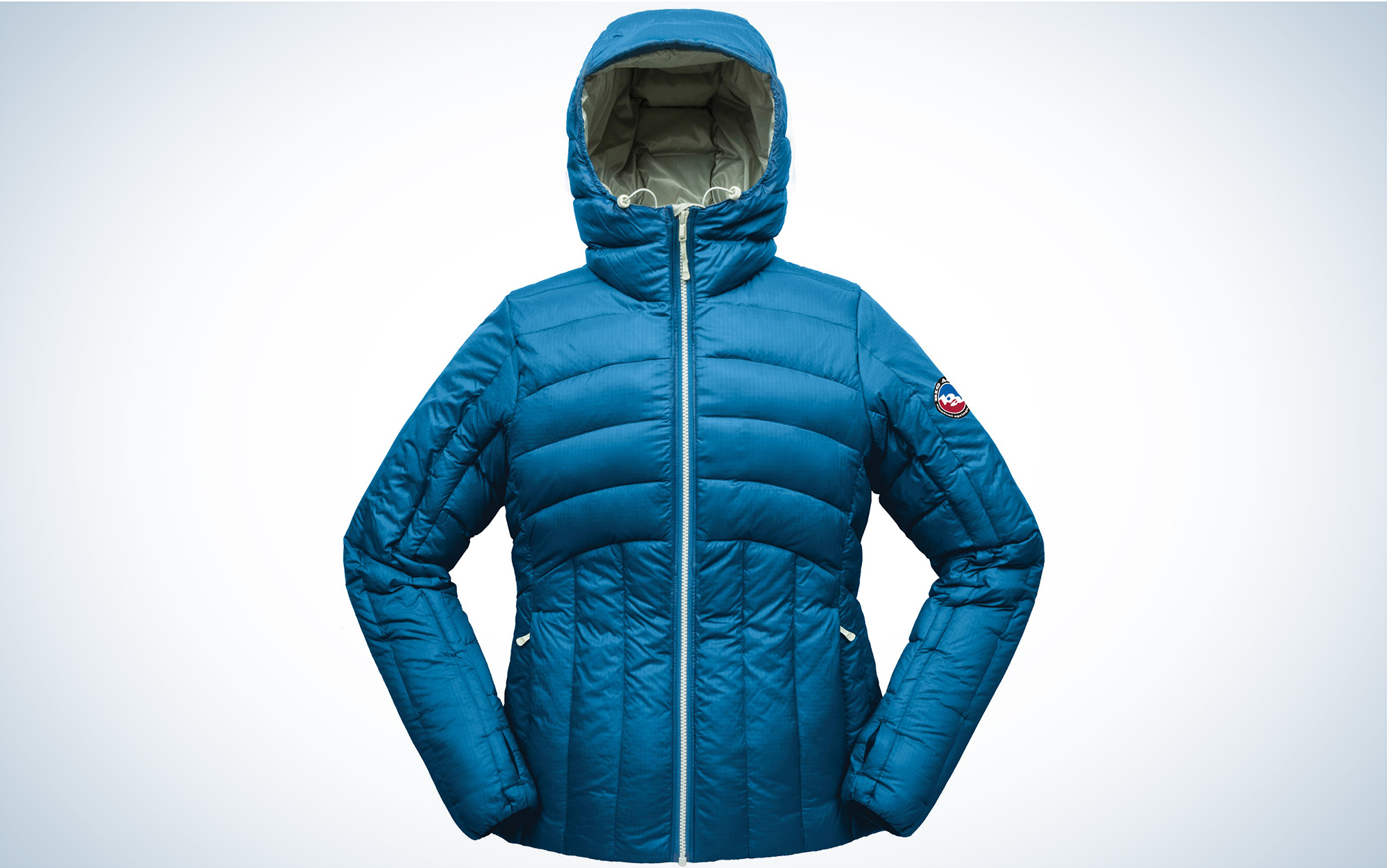 The Big Agnes Women’s Luna Jacket is the best hiking jacket for cold weather.
