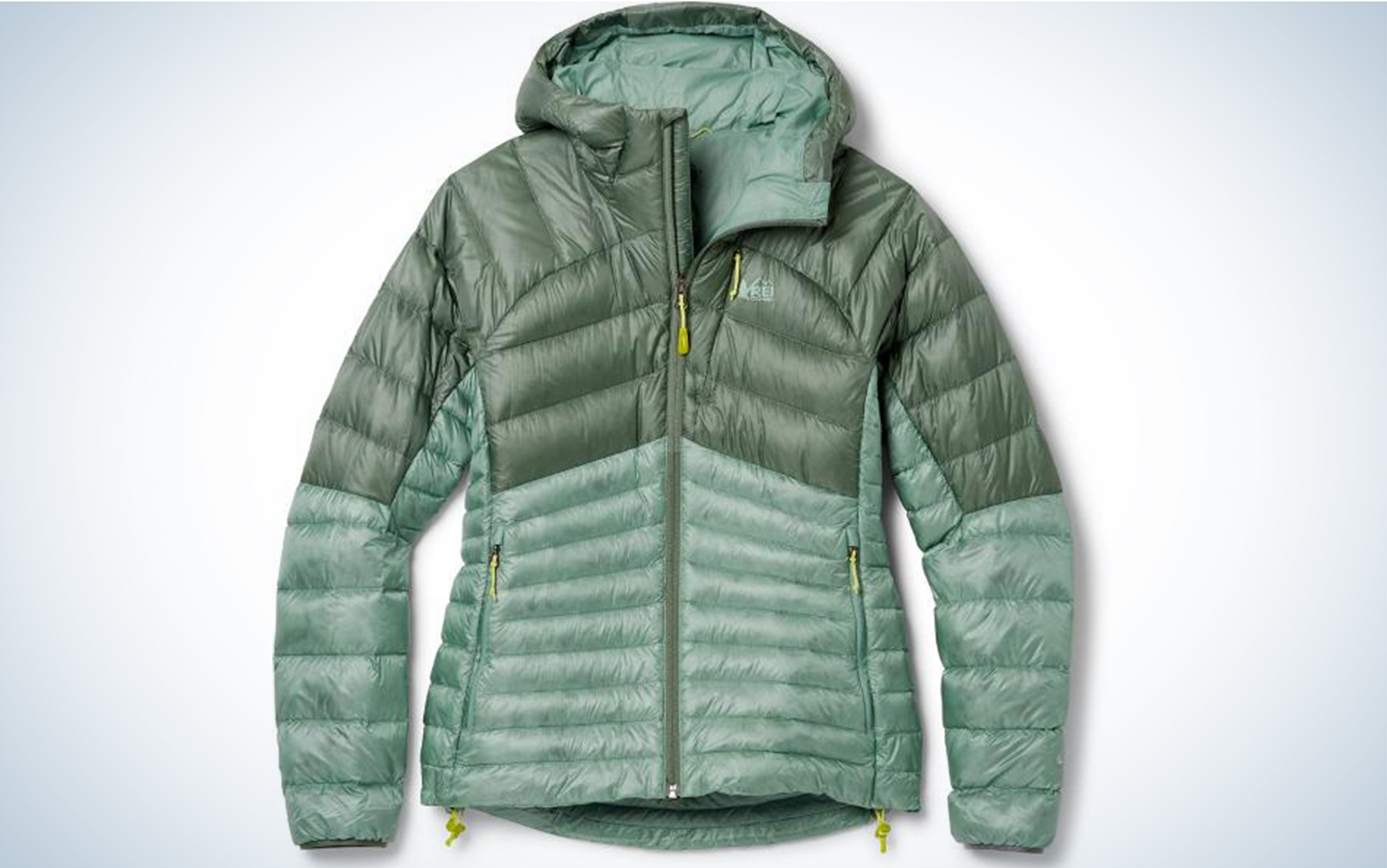 The REI Co-op Magma 850 Down Hoodie is the best value hiking jacket.