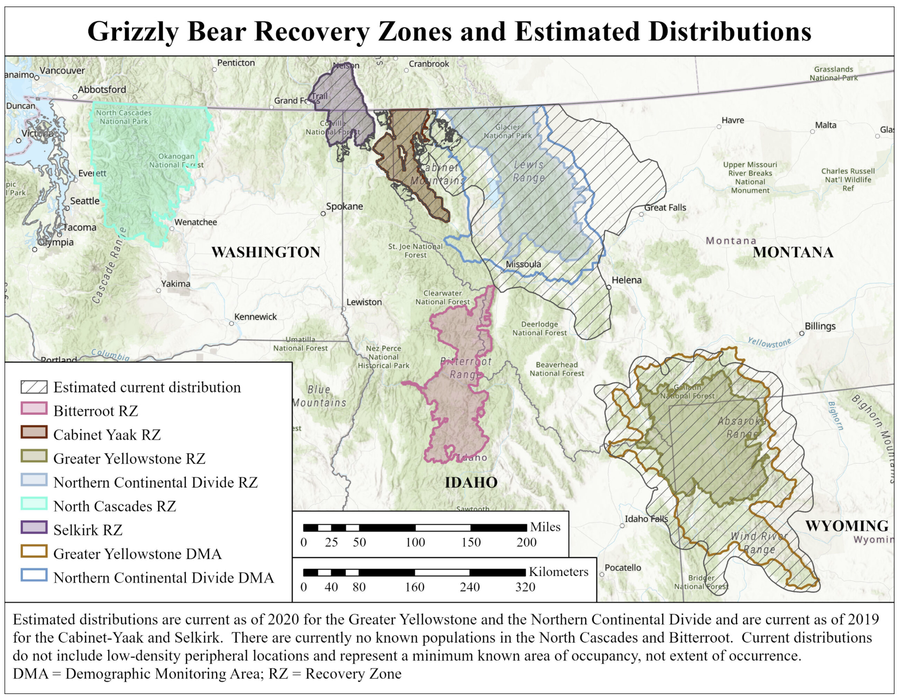 grizzly bear range