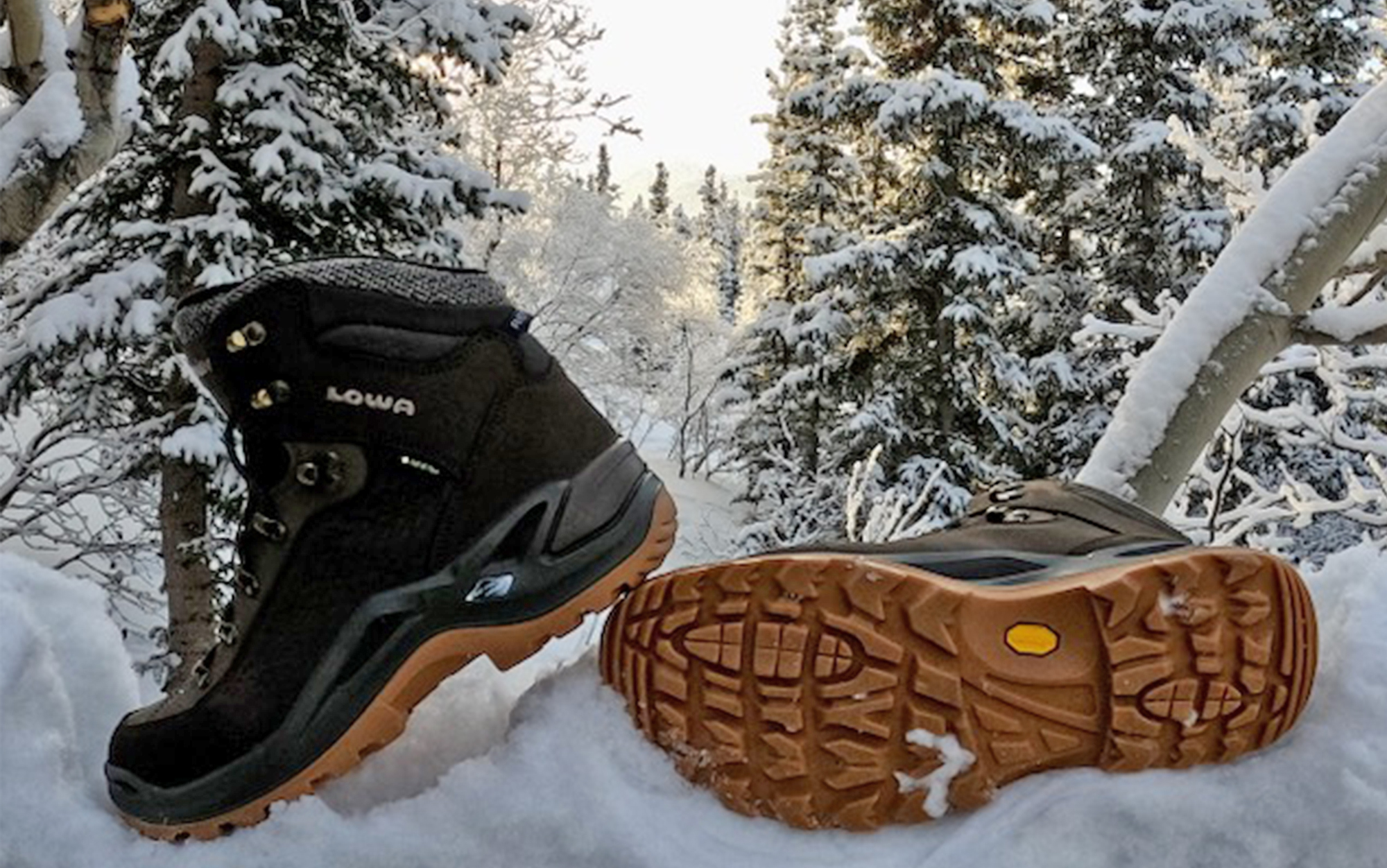 The Lowa Renegade Warm GTX Mid are the best hiking boots for men in the snow and ice.