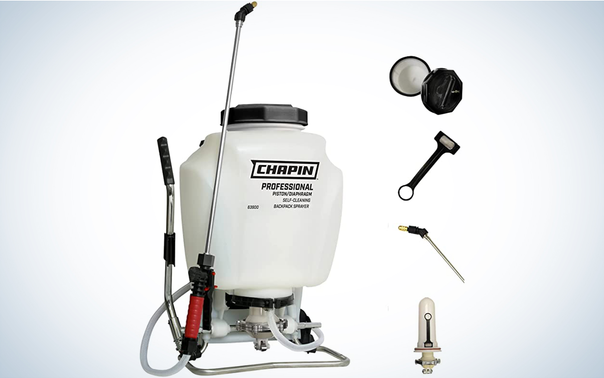 The Chapin 63900 4-Gallon JetClean Self-Cleaning Backpack Sprayer is the best self-cleaning.