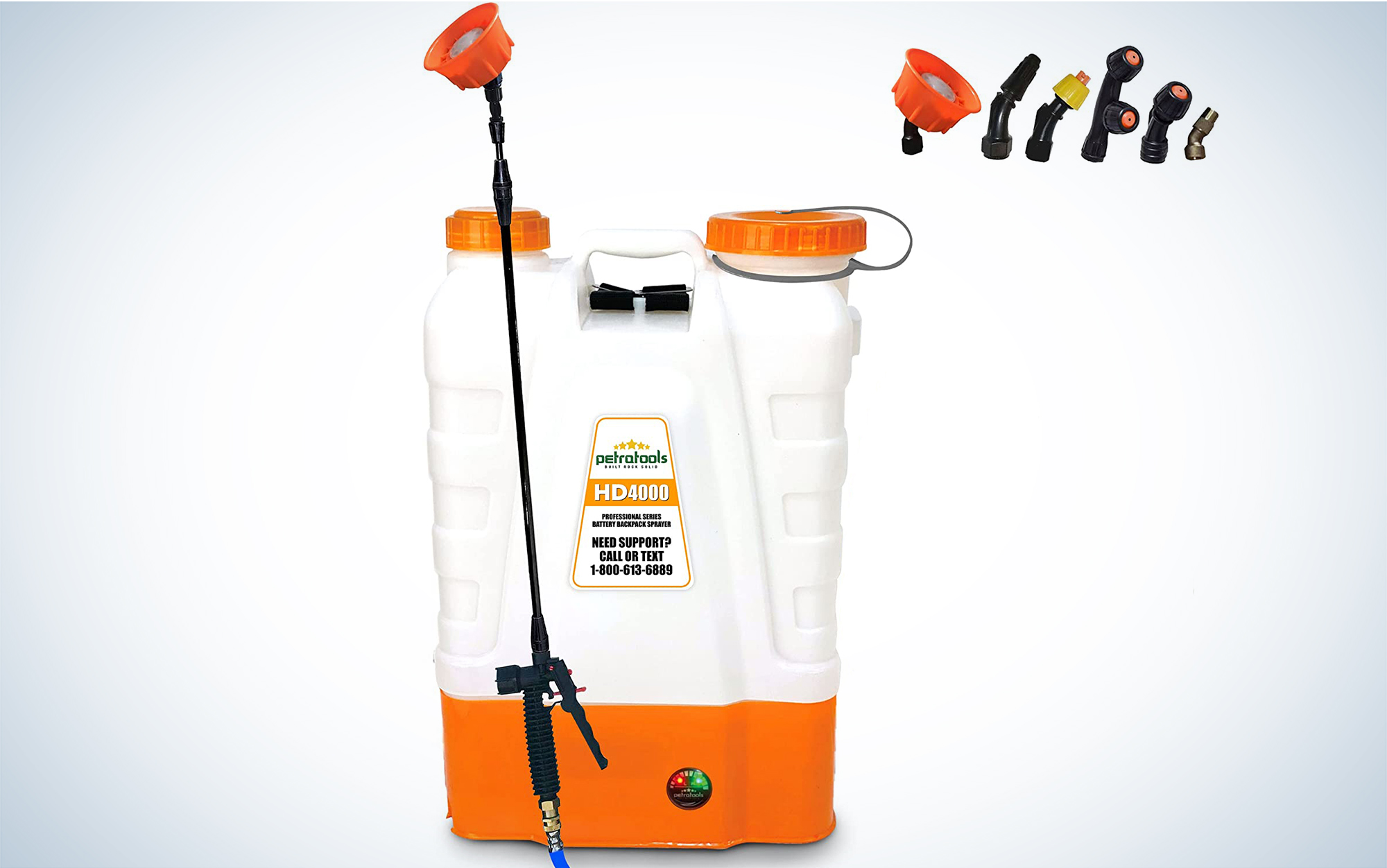The PetraTools 4-Gallon HD4000 Battery Operated Backpack Sprayer is the best overall.