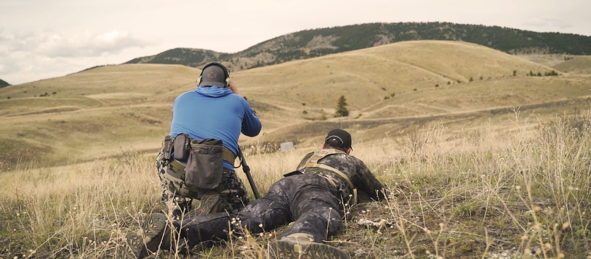 John Snow and Chris Gittings shooting long range targets in Montana