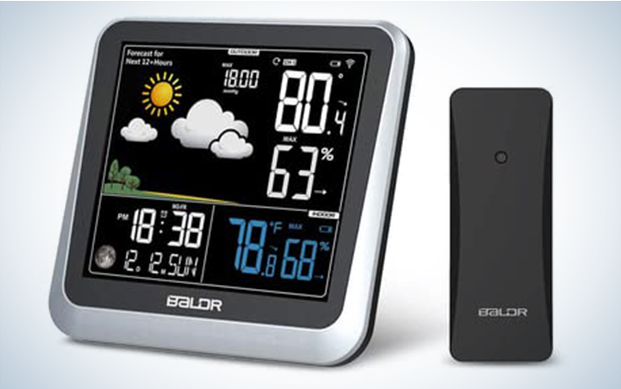 The Baldr Wireless Indoor/Outdoor Weather Station is the best budget.