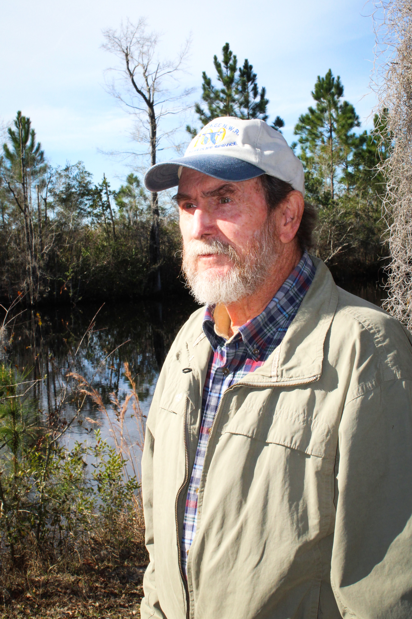 JD Corbett is a volunteer at the Okenfenokee swamp.