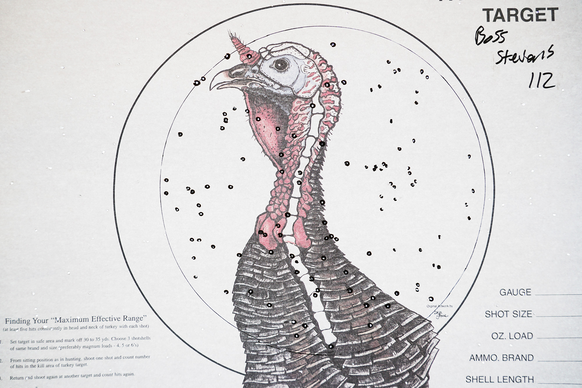 Boss turkey load pattern