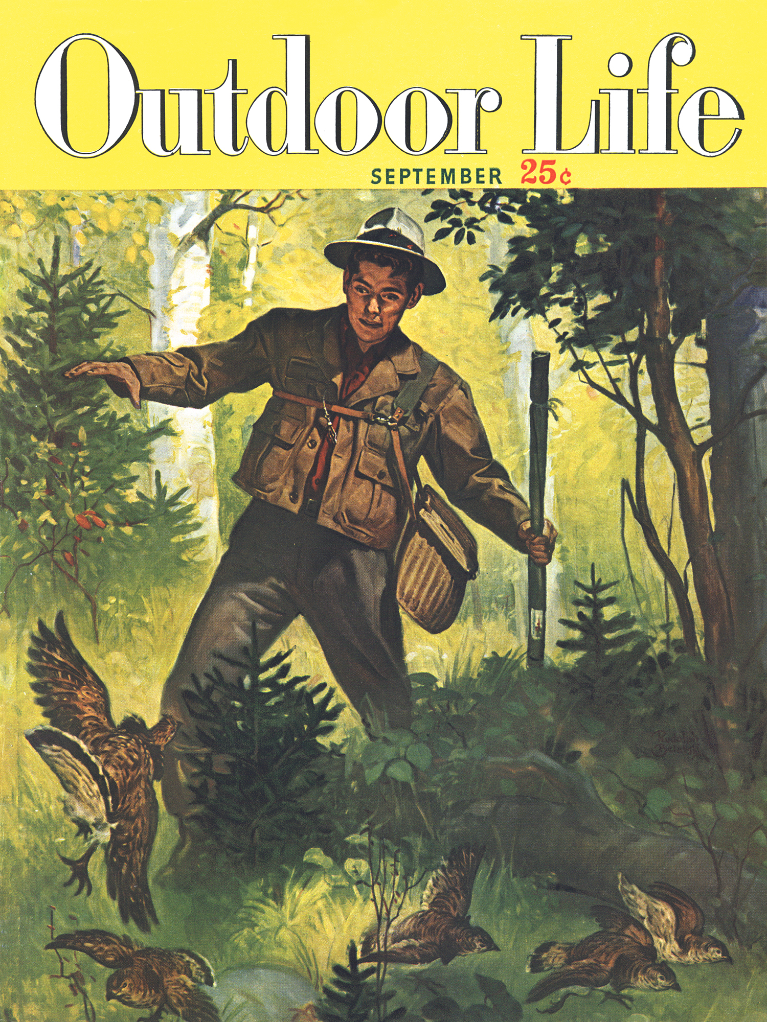 September 1949 cover of Outdoor Life magazine