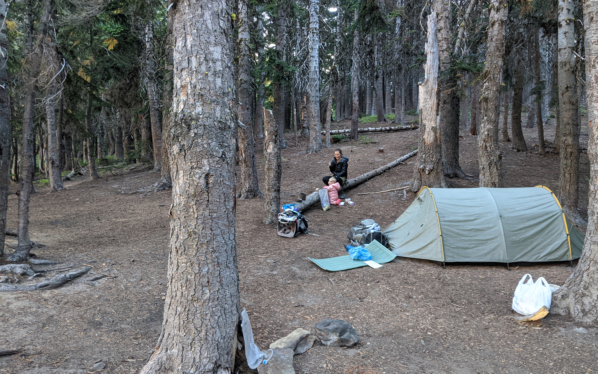 Camping with a one-year-old in Washington's Chiwaukum Mountains.