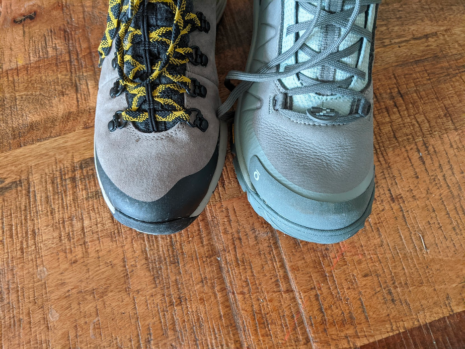 While the Danner Arctic 600 was slightly grippier than the Oboz Bangtail, the latter had a beefier toeguard that serious winter hikers will appreciate 
