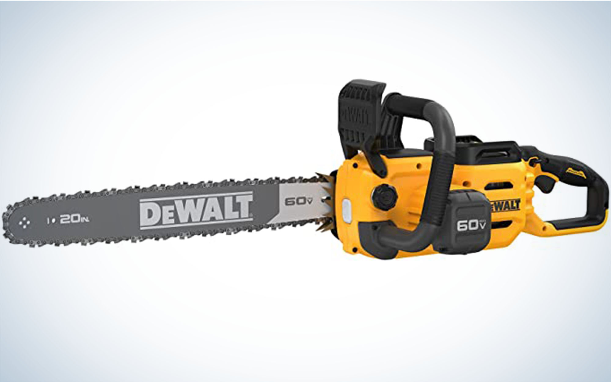 The DeWalt 60V Max is one of the best chainsaws.