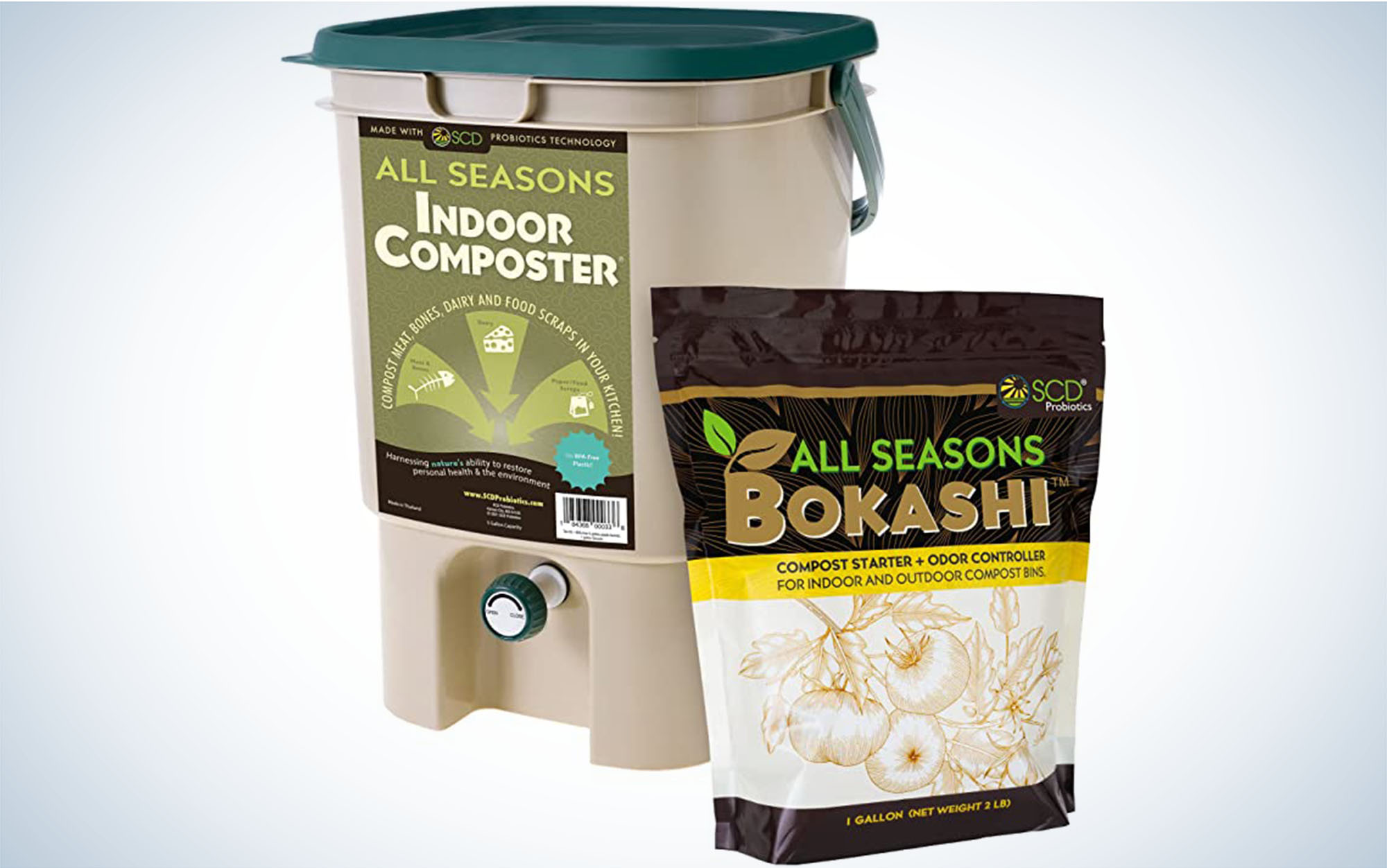 The All Seasons Indoor Composter Starter Kit is one of the best compost tumblers.
