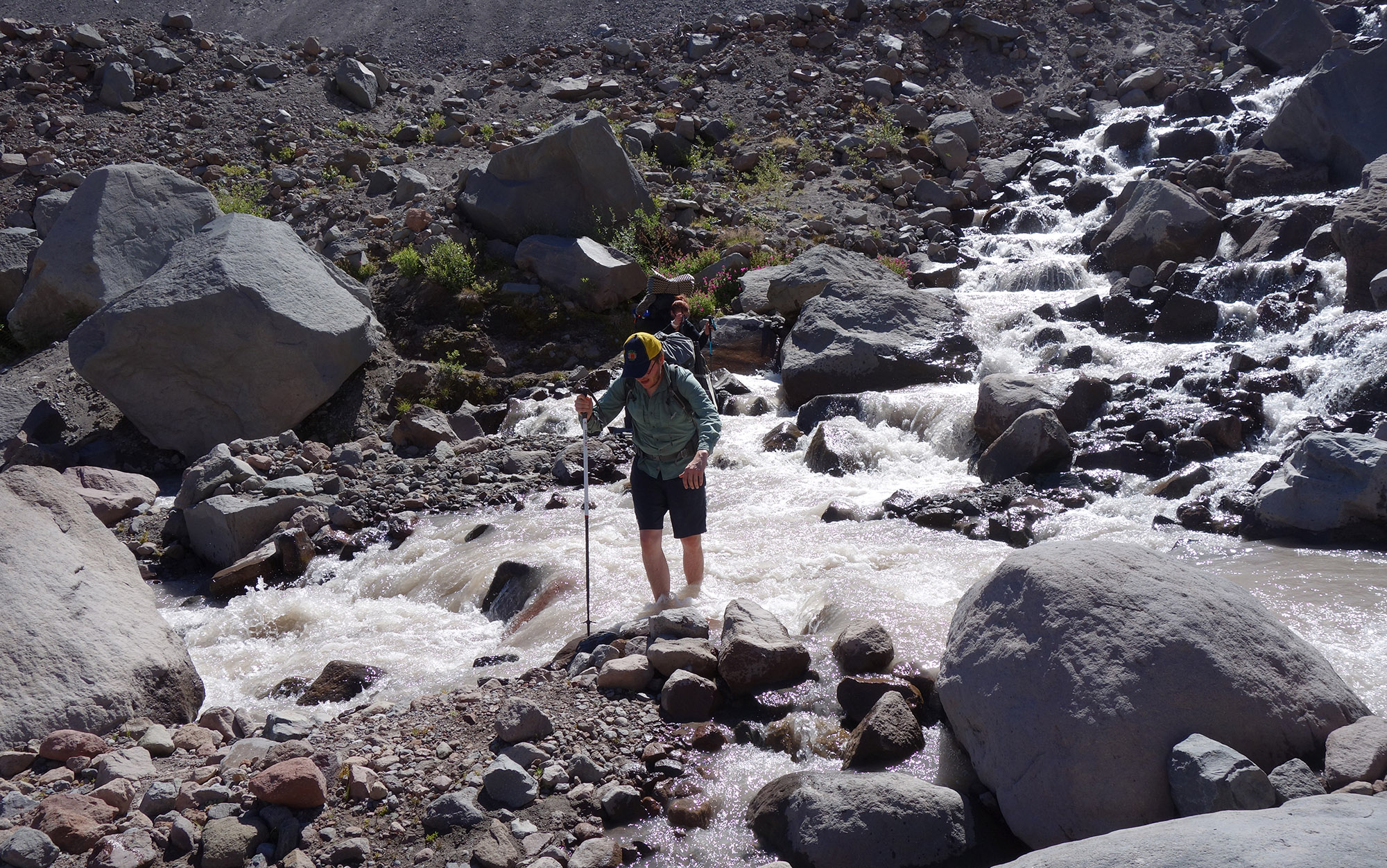 Even waterproof hiking boots wonât keep your feet dry when fording shin-high mountain streams.
