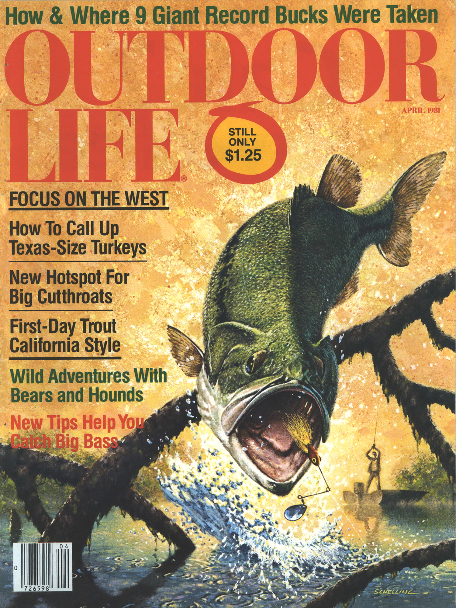 The cover of the April 1981 issue, where this story first appeared. Illustration by George Luther Schelling.
