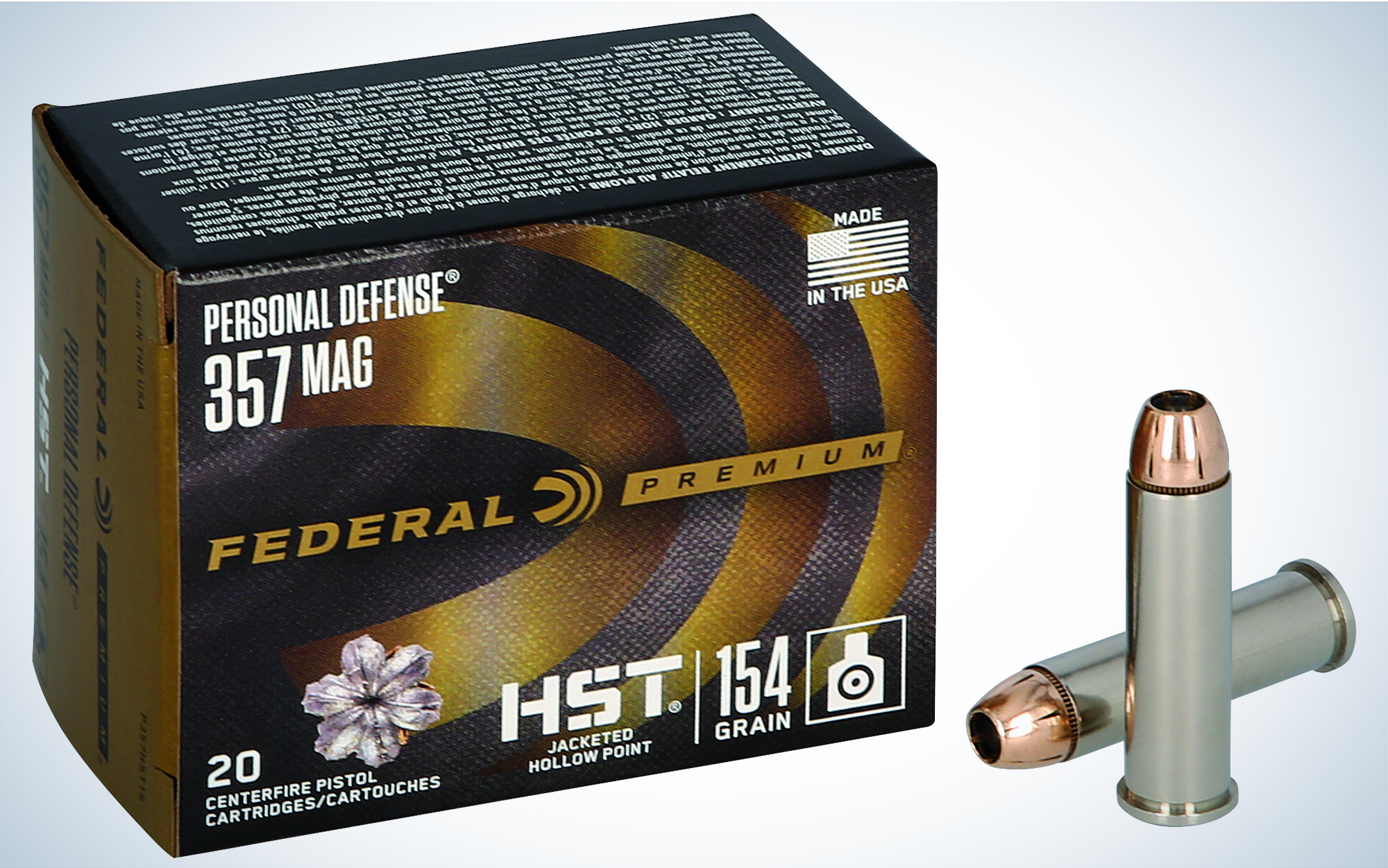 Federal Premium Personal Defense 154 Grain HSTÂ is best for self-defense.