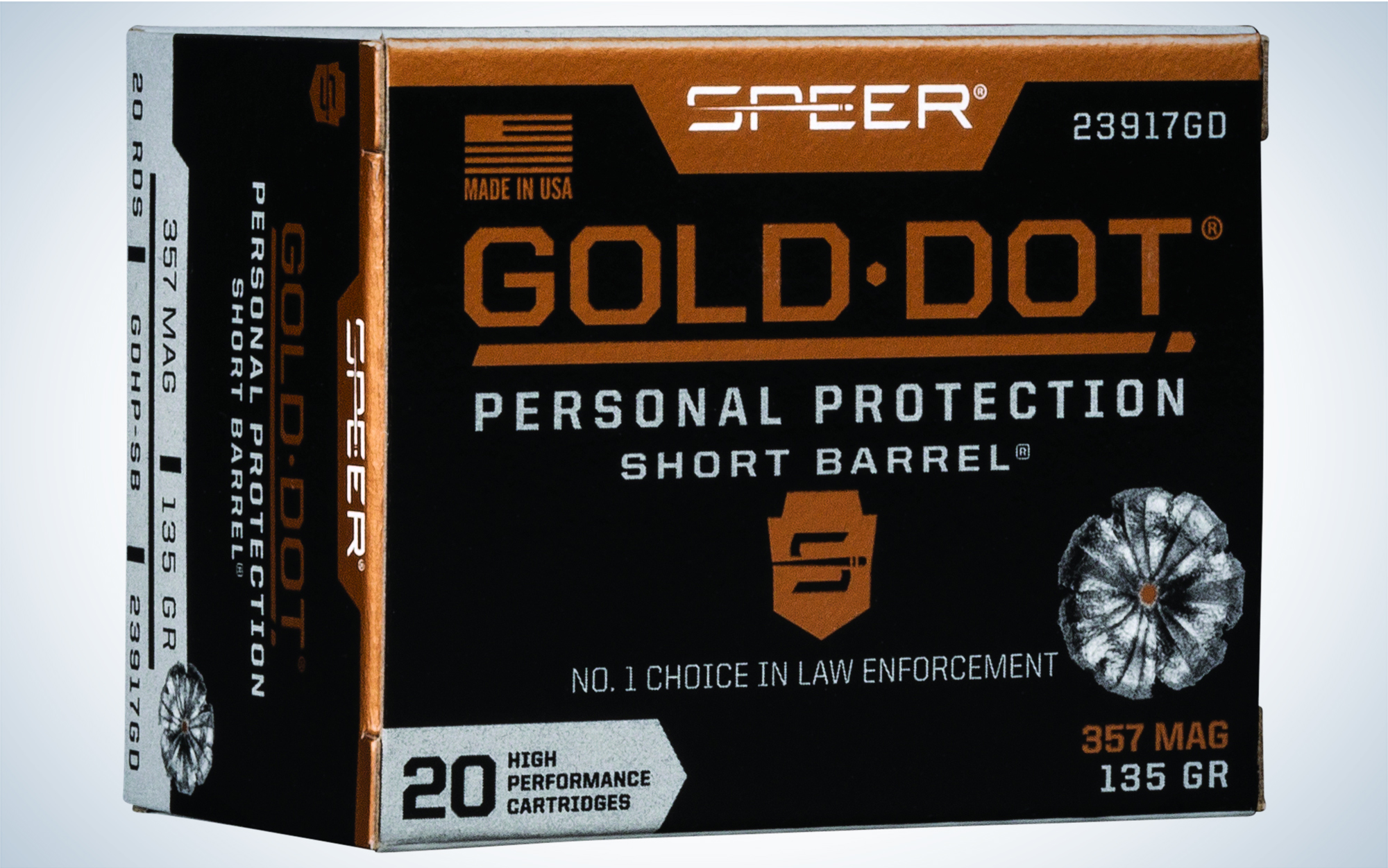 Speer Gold Dot Short Barrel Personal Protection 135 Grain JHP is best for revolvers.
