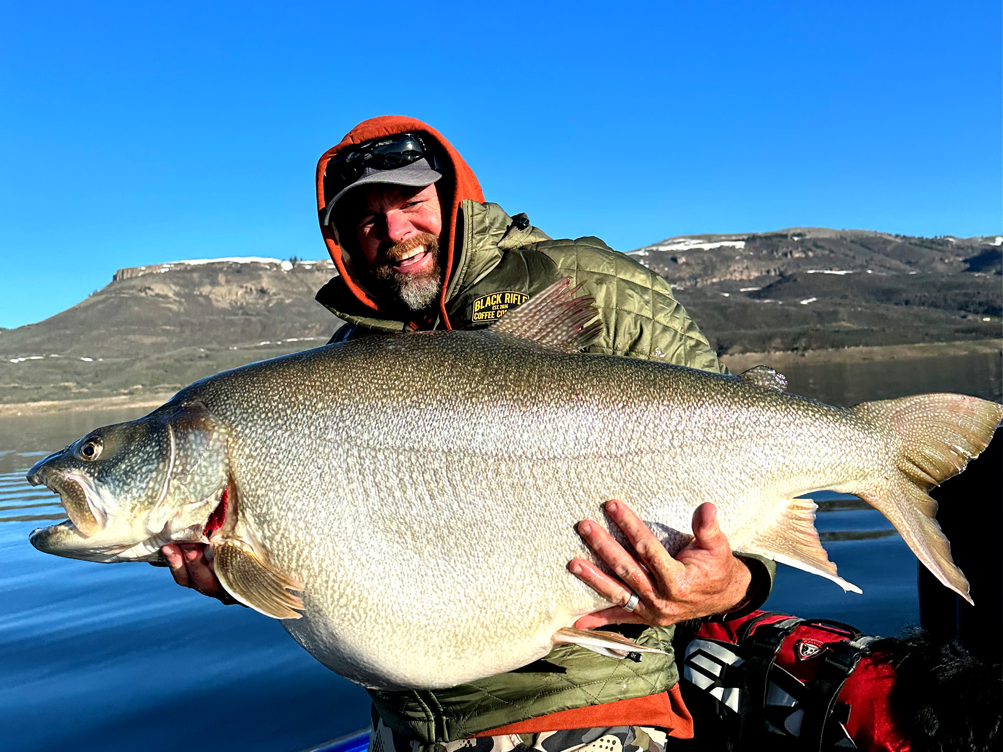 world record lake trout enloe CO