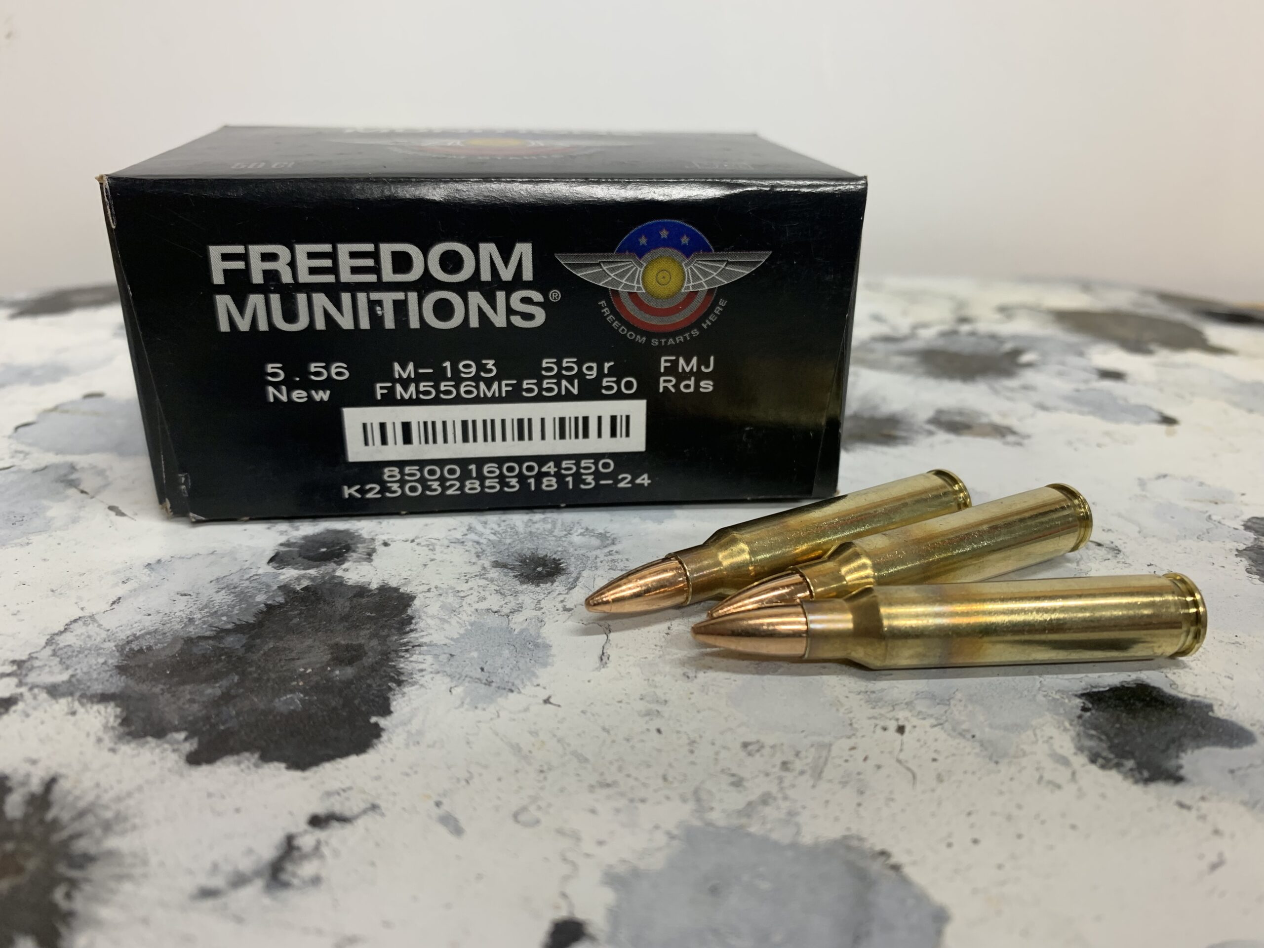 Freedom Munitions m193 55gn fmj. cheap 5.56 ammo