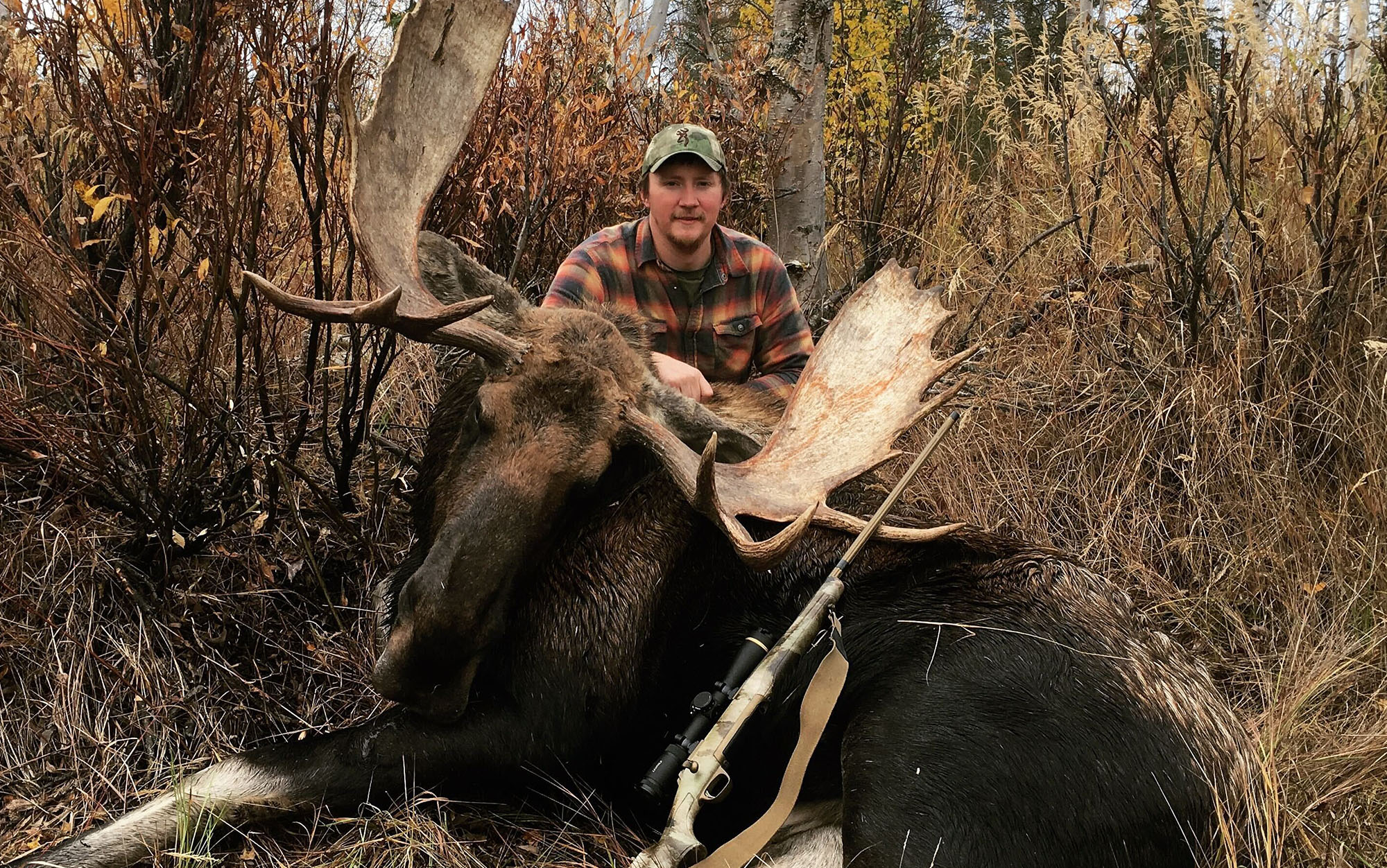 Staff writer Tyler Freel took this moose with Hornady Precision Hunter 200-grain ELD-X .300 Win. Mag.