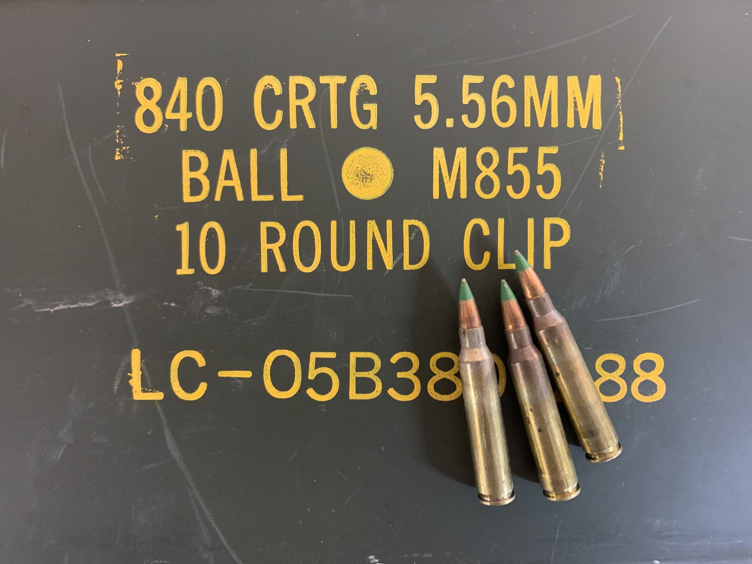 m855 5.56 green tip ammo