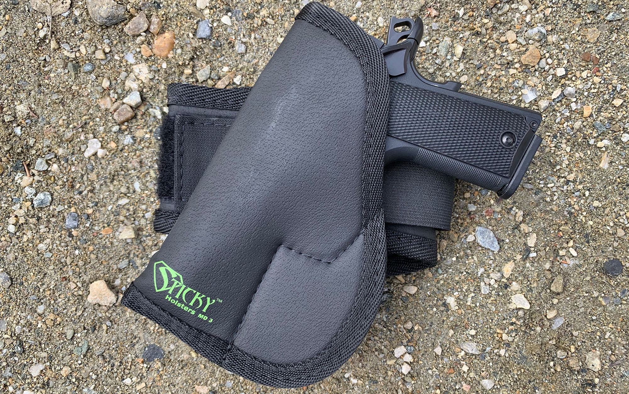 The Sticky Holsters Ankle Biter Wrap and Concealed Carry Holster are great.