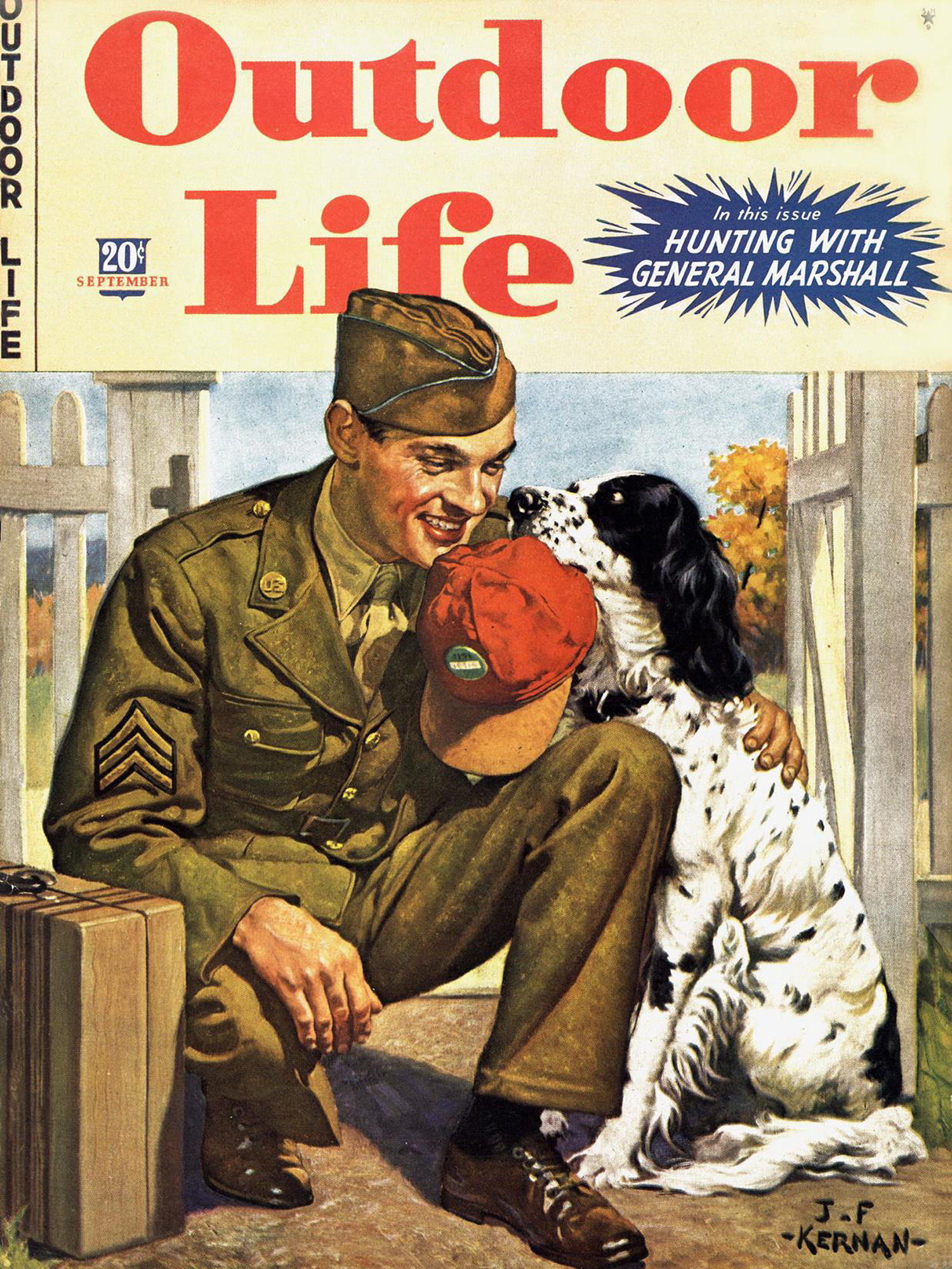 ­September 1943: Covers during the World War II era were usually cheerful and always patriotic.