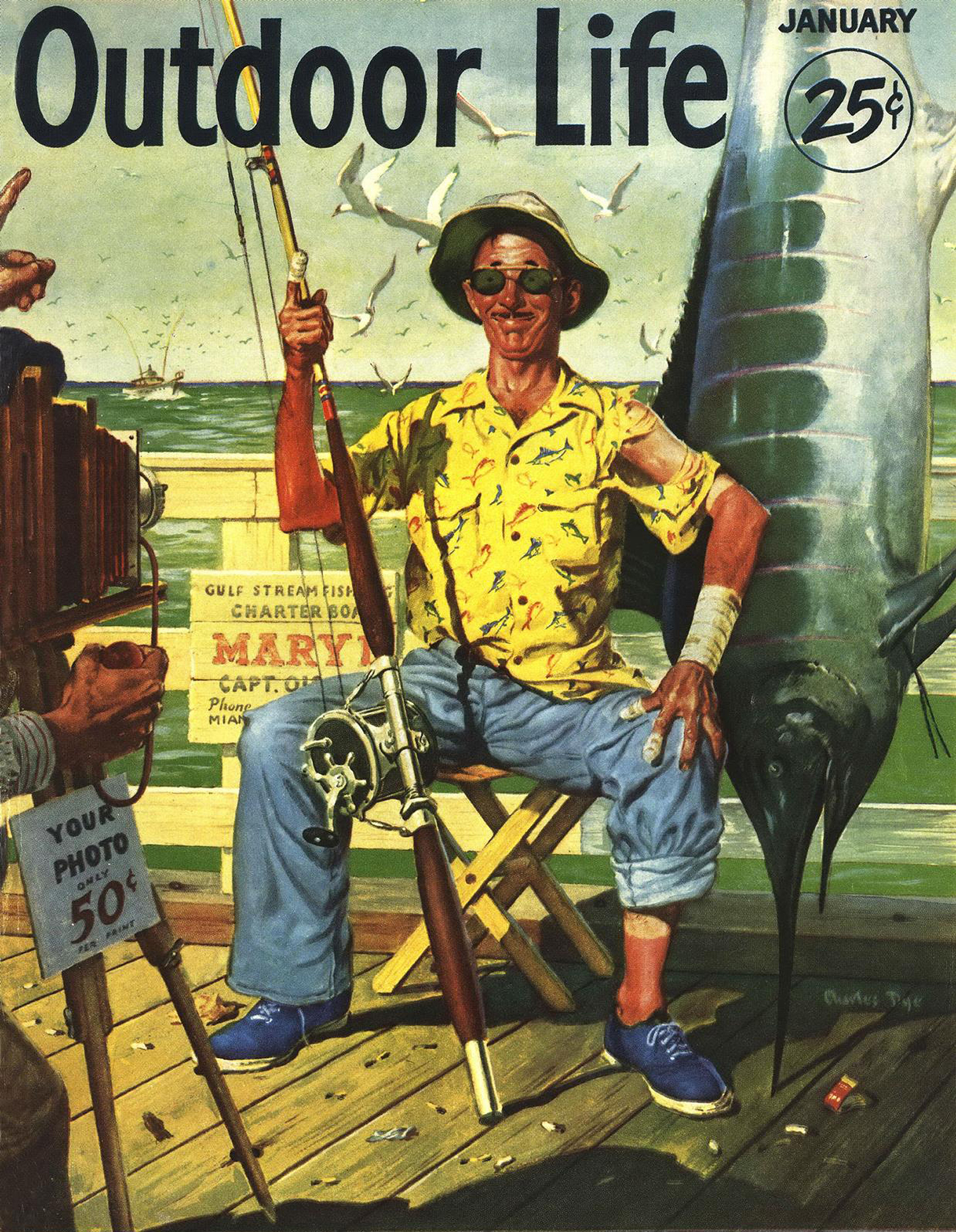 January 1953: Offshore fishing stories were a staple of the 1950s.