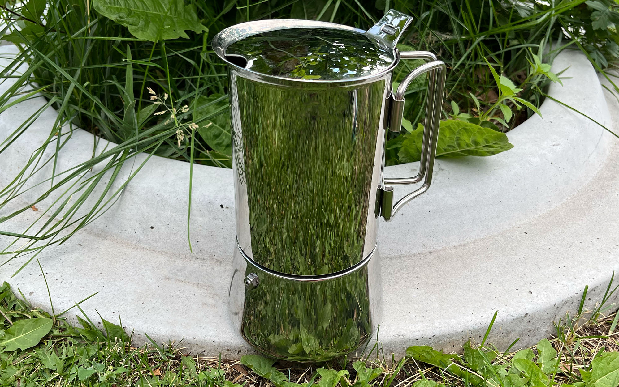 The GSI Outdoors Moka Pot is one of the best camping coffee makers.