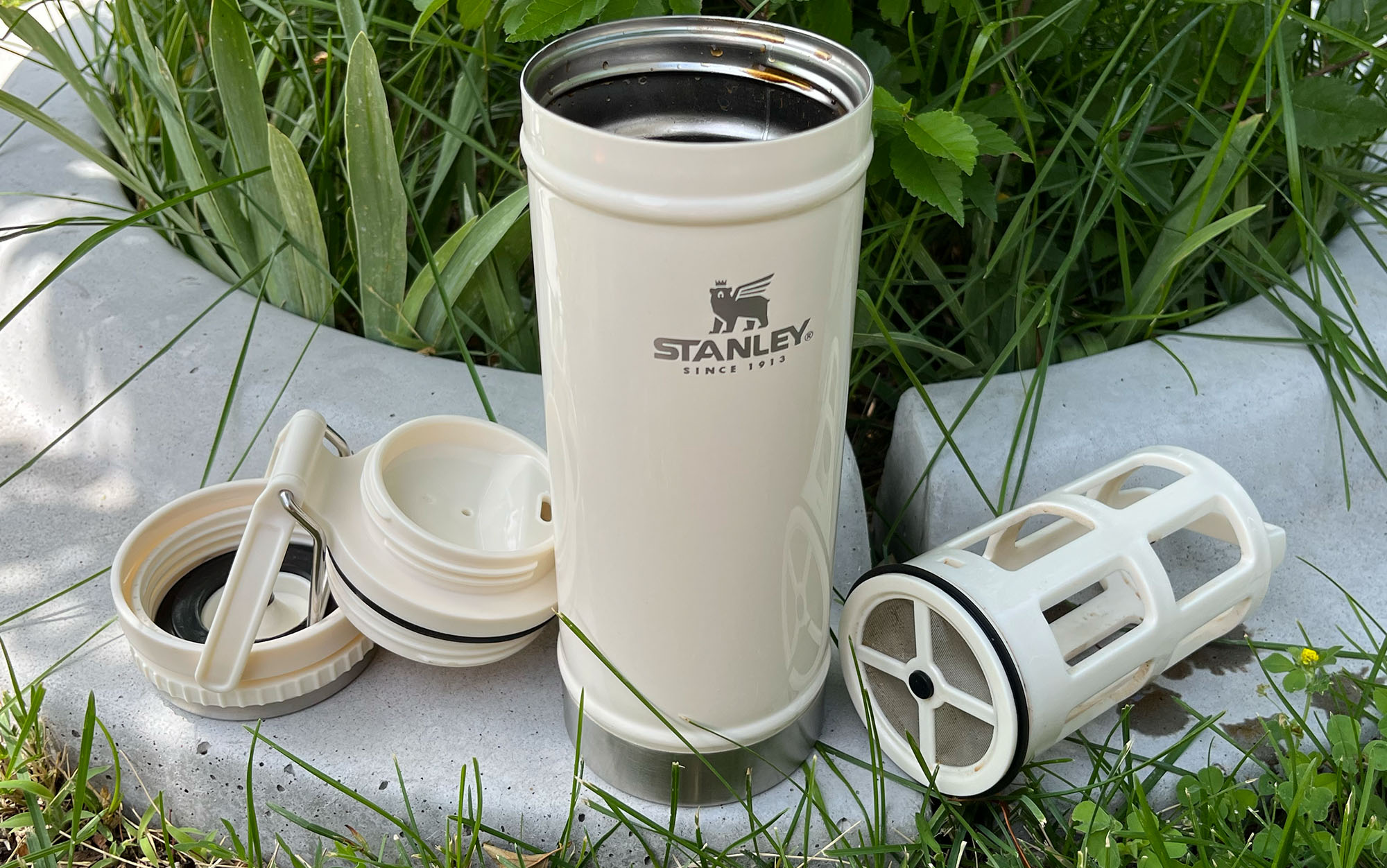 The Stanley French Press Travel Mug is easy to use.