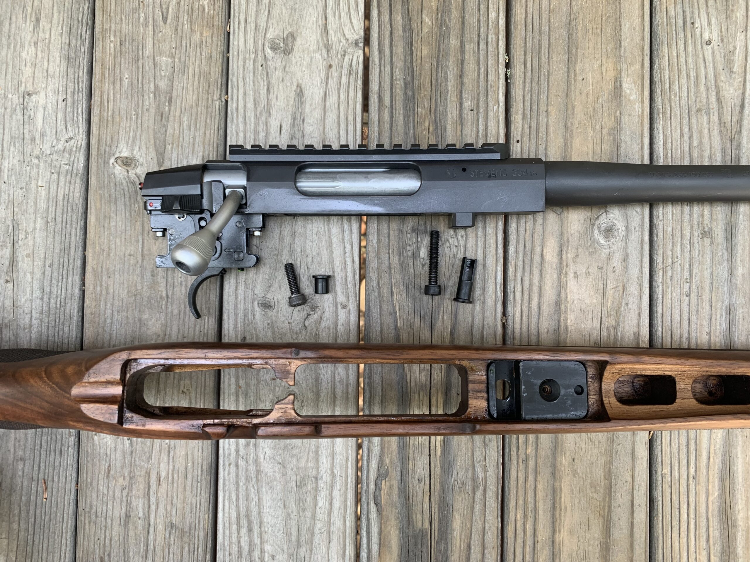 Stevens 334 Walnut action and stock