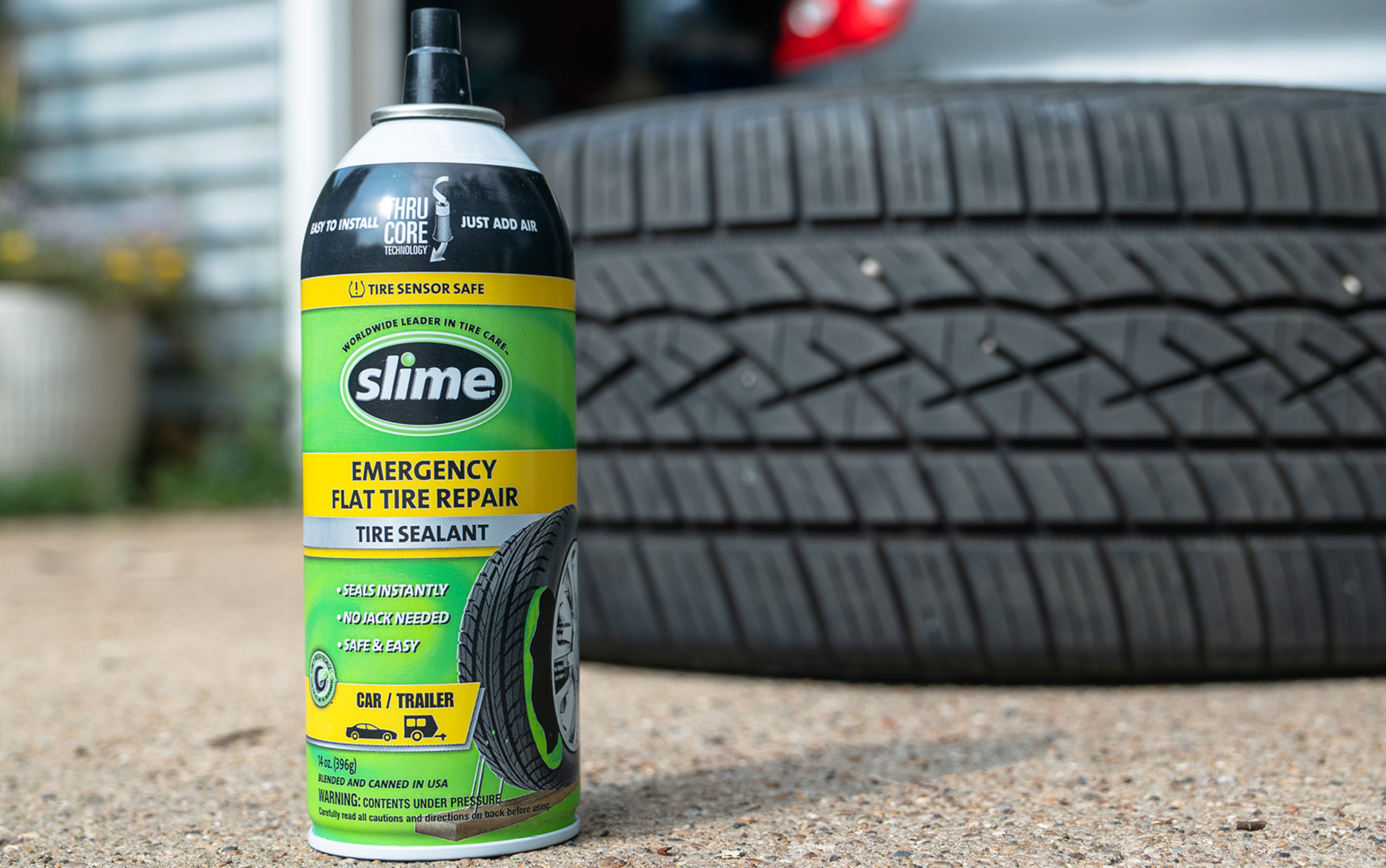 We tested Slime Tire Repair.