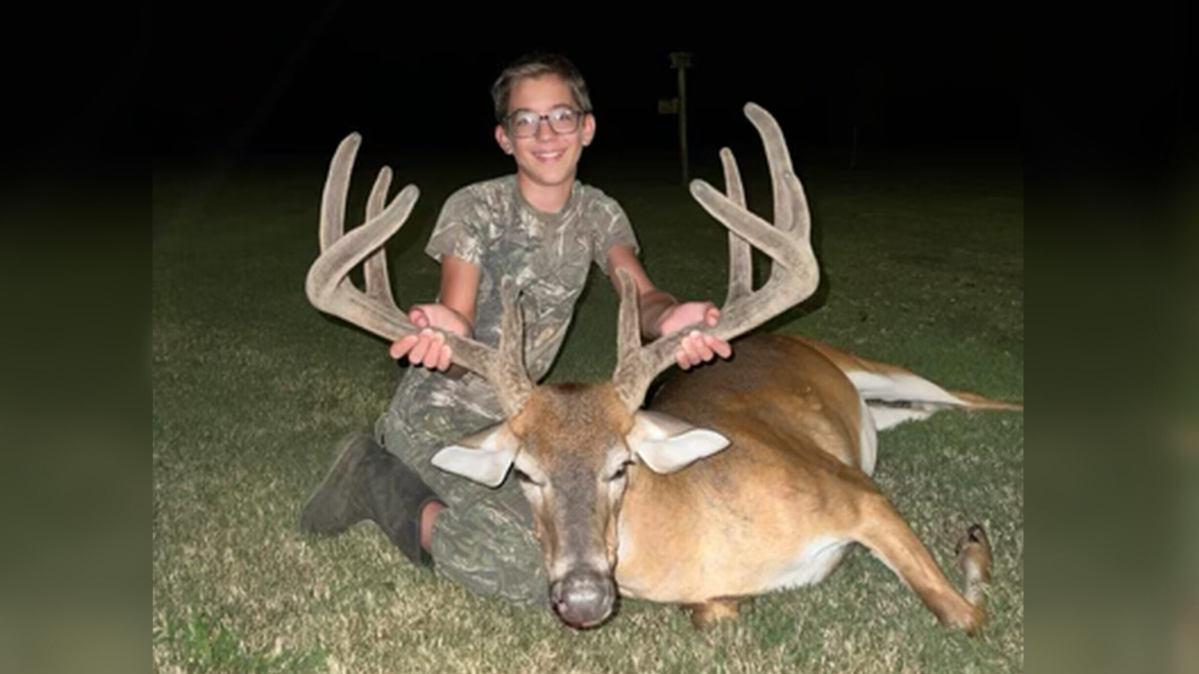 South Carolina Youth Hunter with his first buck.